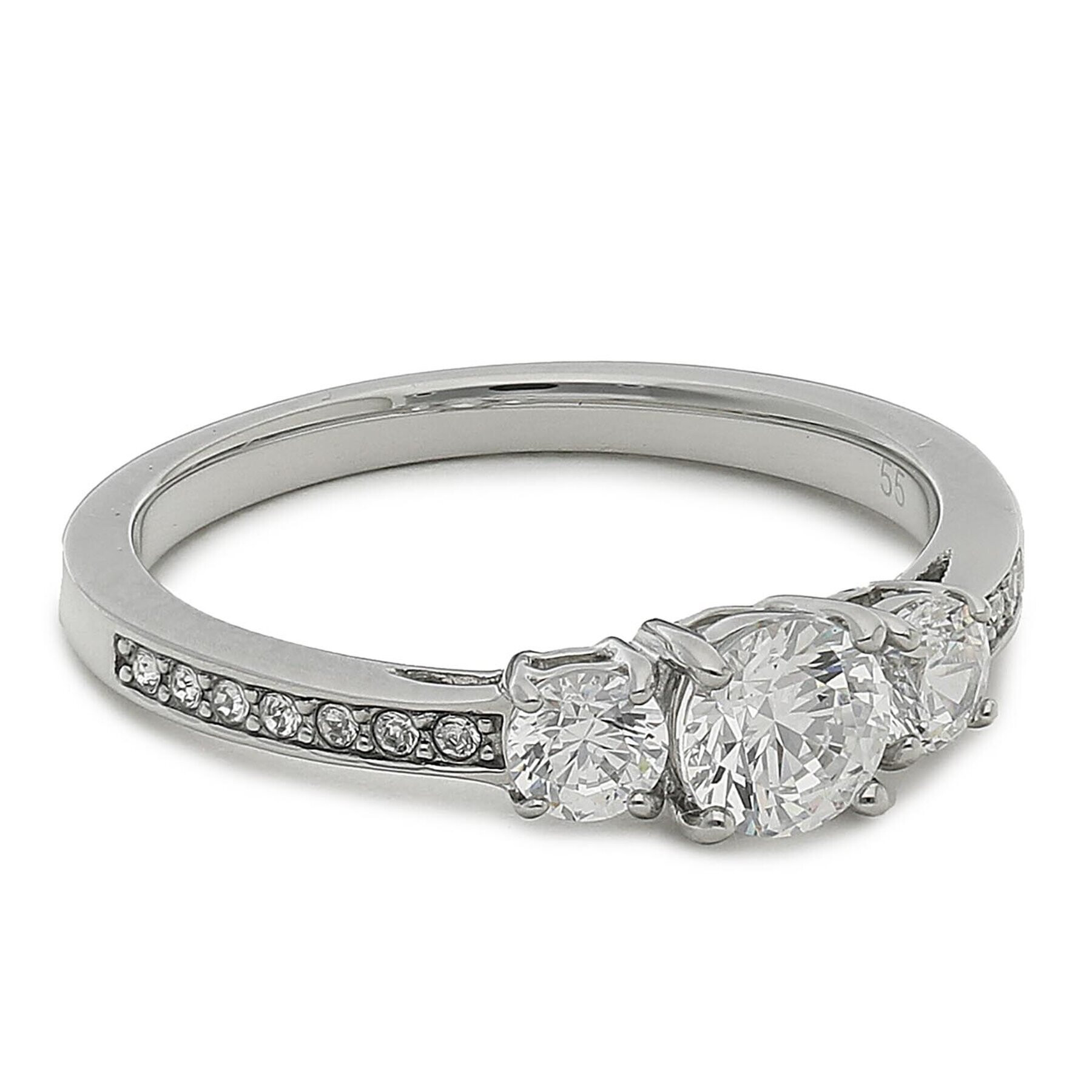 Swarovski Пръстен Attract Trilogy 5655713 Сребрист - Pepit.bg