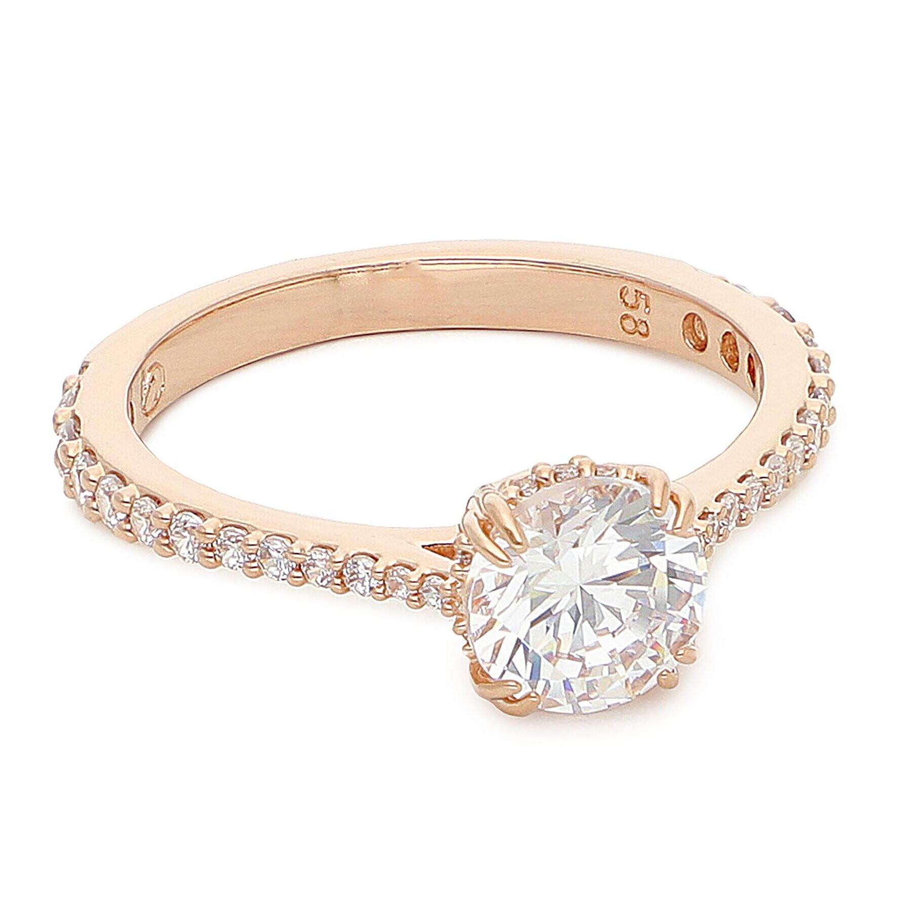 Swarovski Пръстен Constella 5642645 Розово злато - Pepit.bg