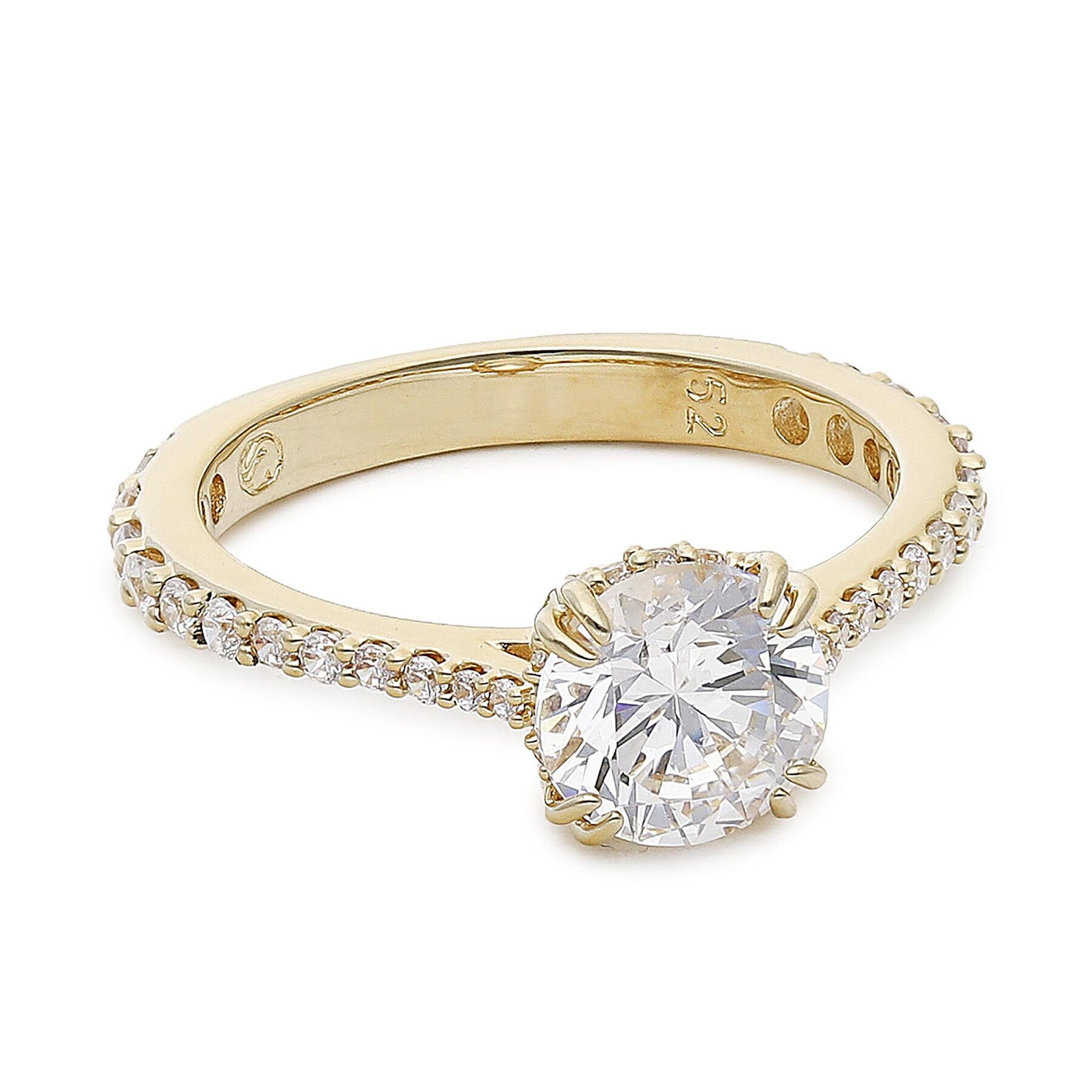 Swarovski Пръстен Constella Ring Rnd M 5642617 Златист - Pepit.bg