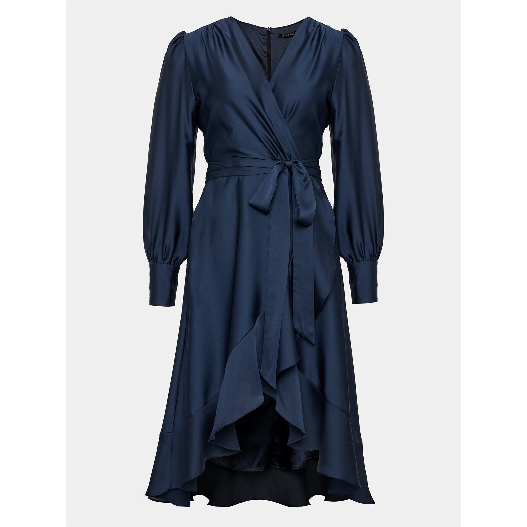 Swing Коктейлна рокля 5AE05800 Тъмносин Regular Fit - Pepit.bg