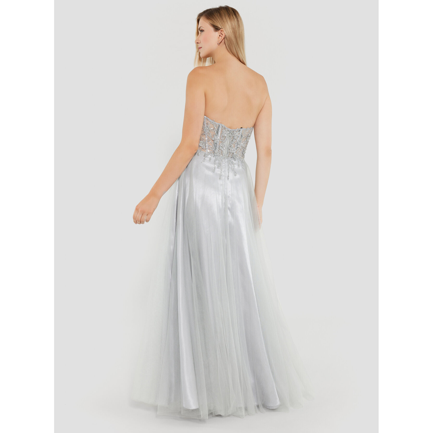 Swing Официална рокля 5AE19200 Сребрист Regular Fit - Pepit.bg