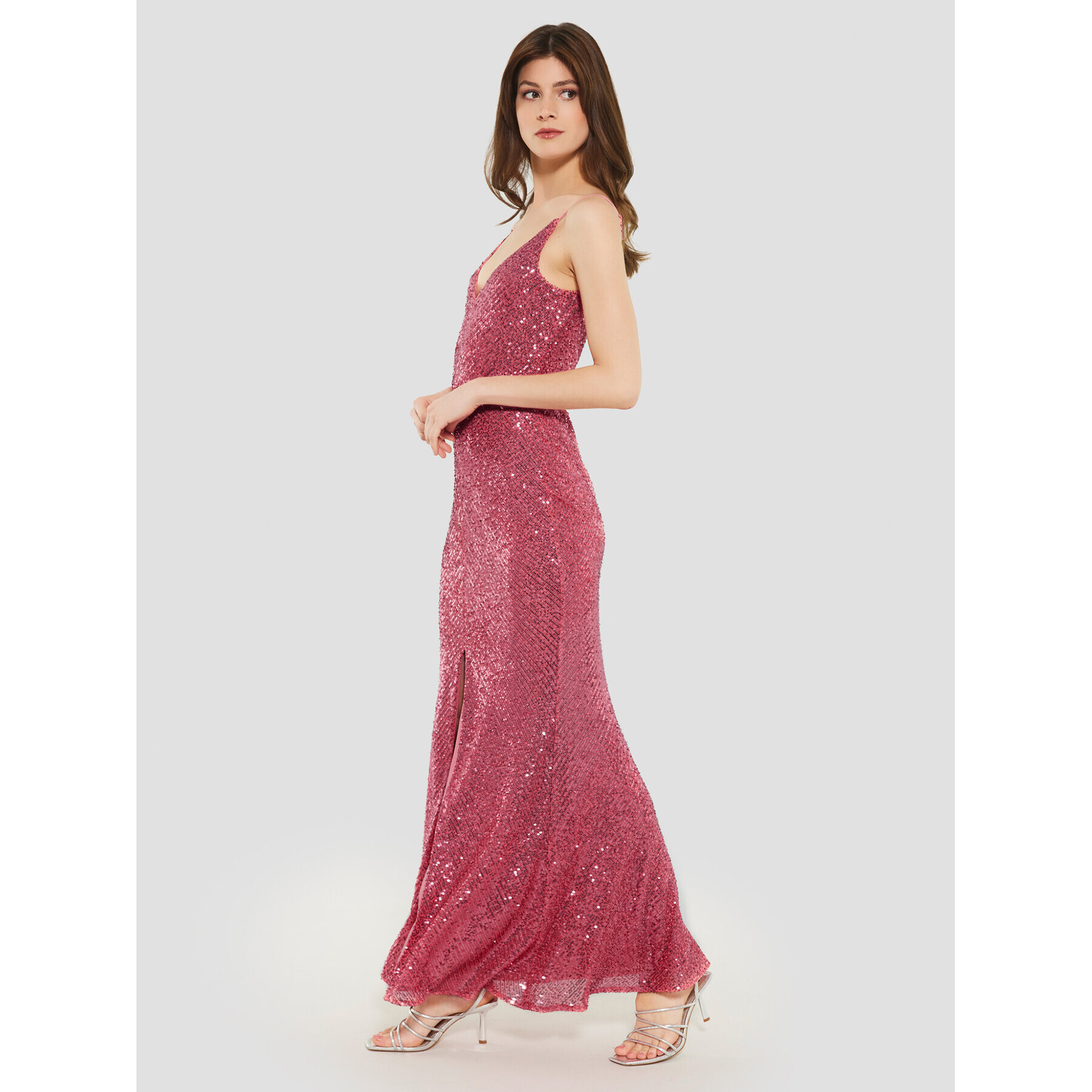Swing Официална рокля 5AF03300 Червен Slim Fit - Pepit.bg