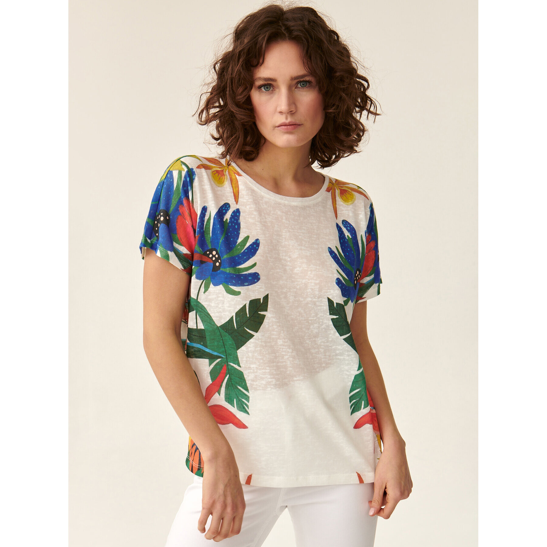 Tatuum Блуза Abenila T2311.051 Бял Regular Fit - Pepit.bg