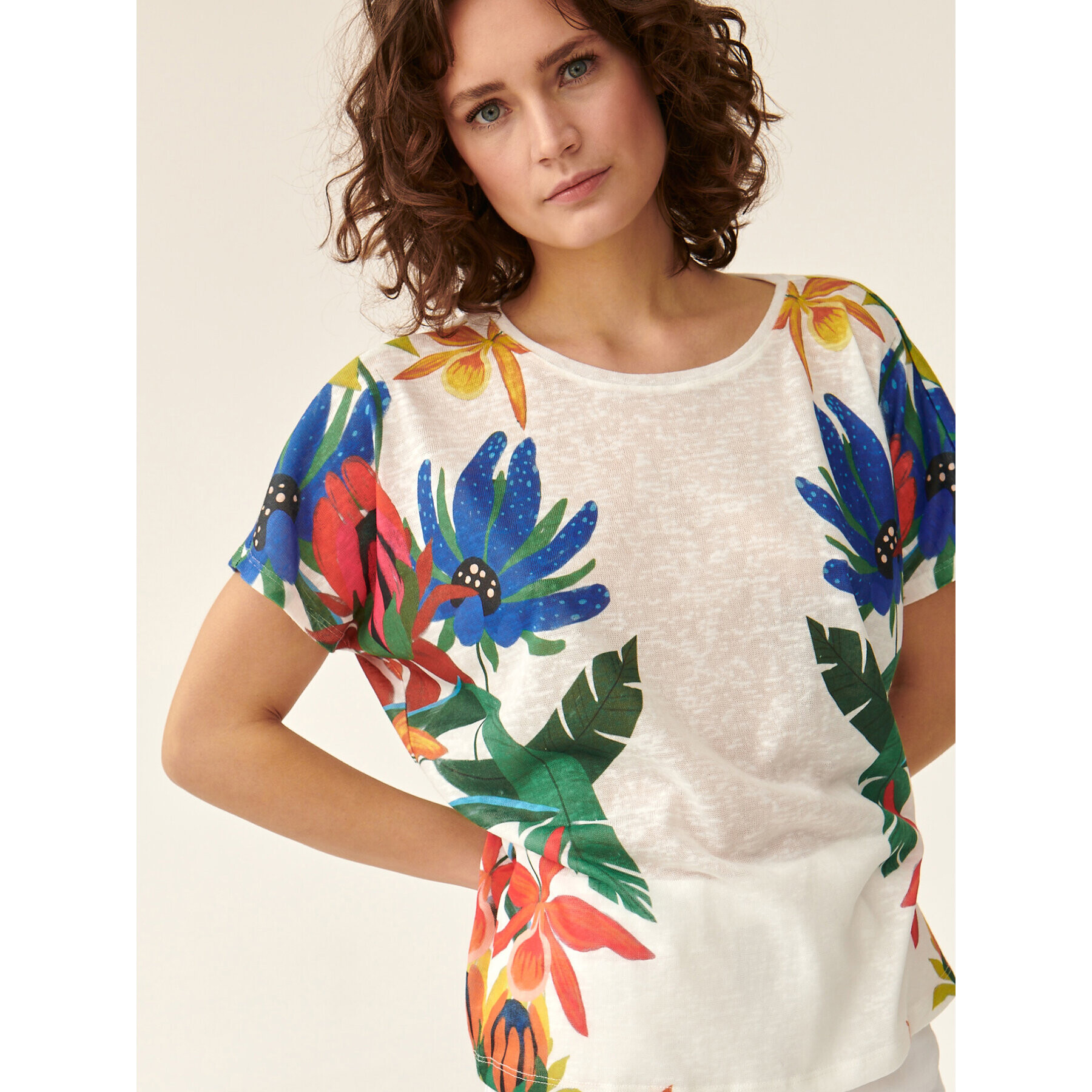 Tatuum Блуза Abenila T2311.051 Бял Regular Fit - Pepit.bg
