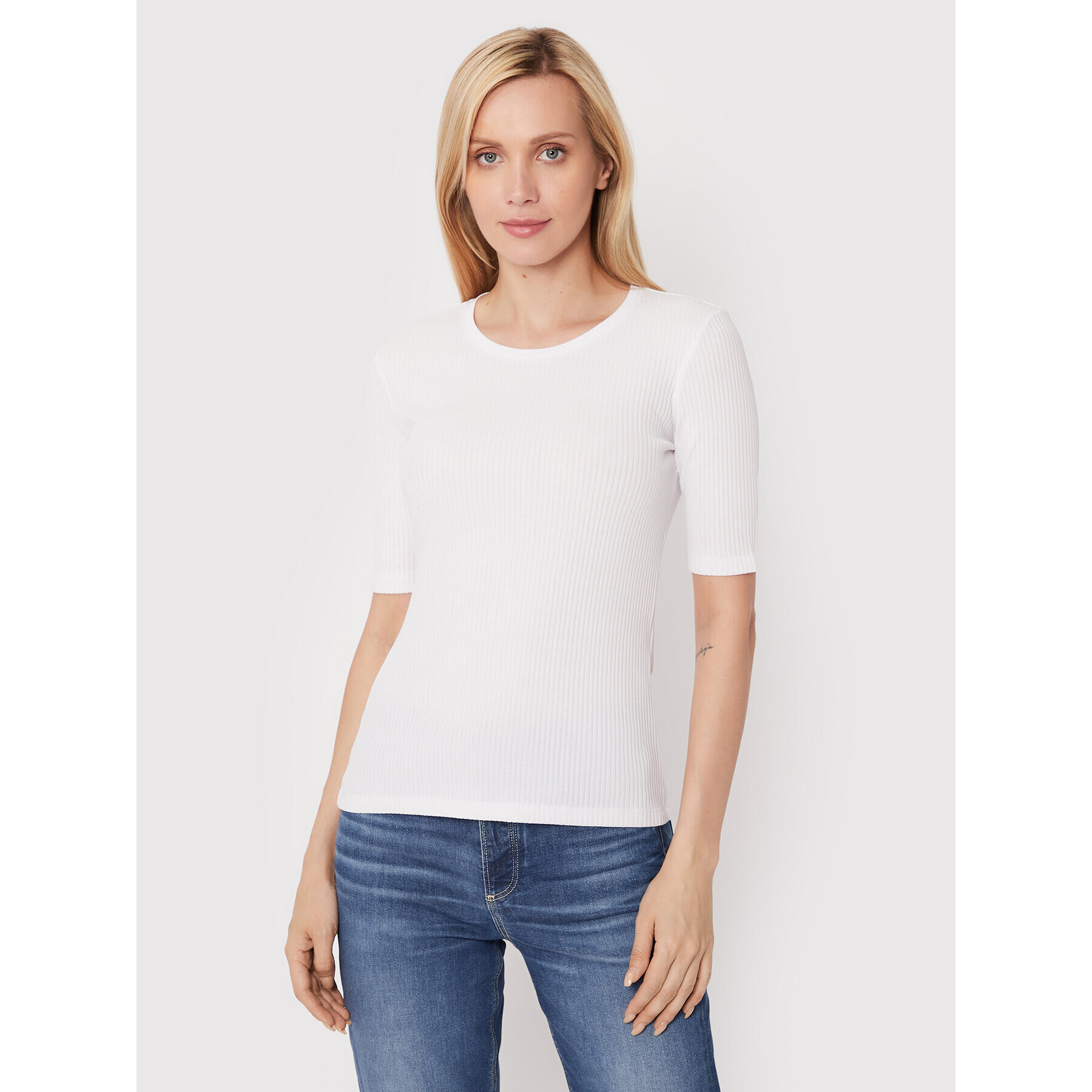 Tatuum Блуза Bari T2216.049 Бял Regular Fit - Pepit.bg