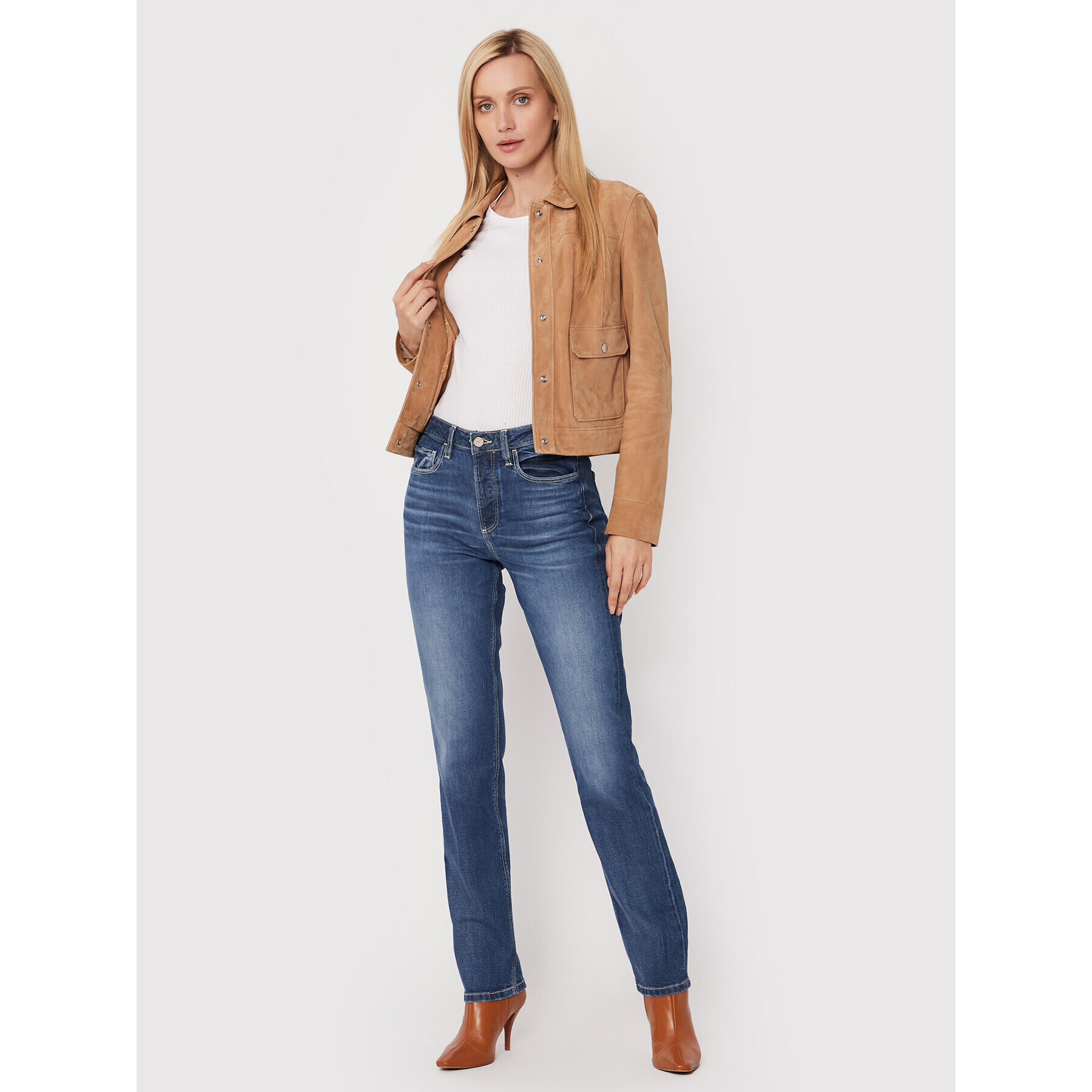 Tatuum Блуза Bari T2216.049 Бял Regular Fit - Pepit.bg