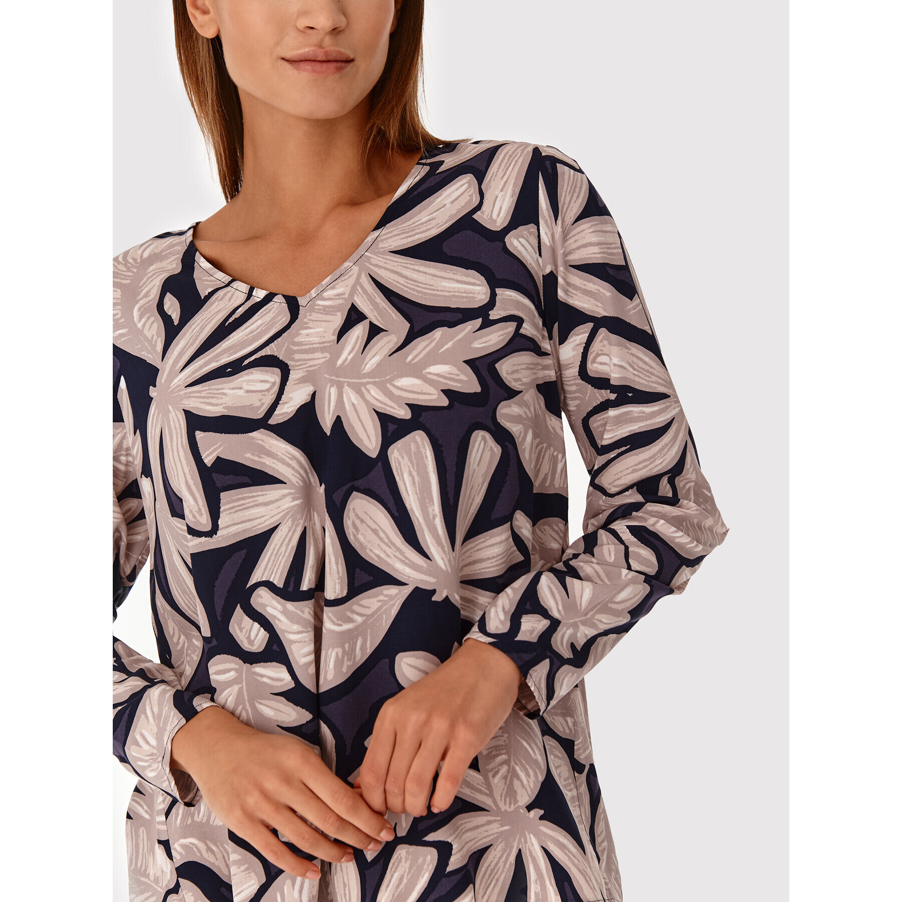 Tatuum Блуза Fejza T2206.065 Тъмносин Oversize - Pepit.bg