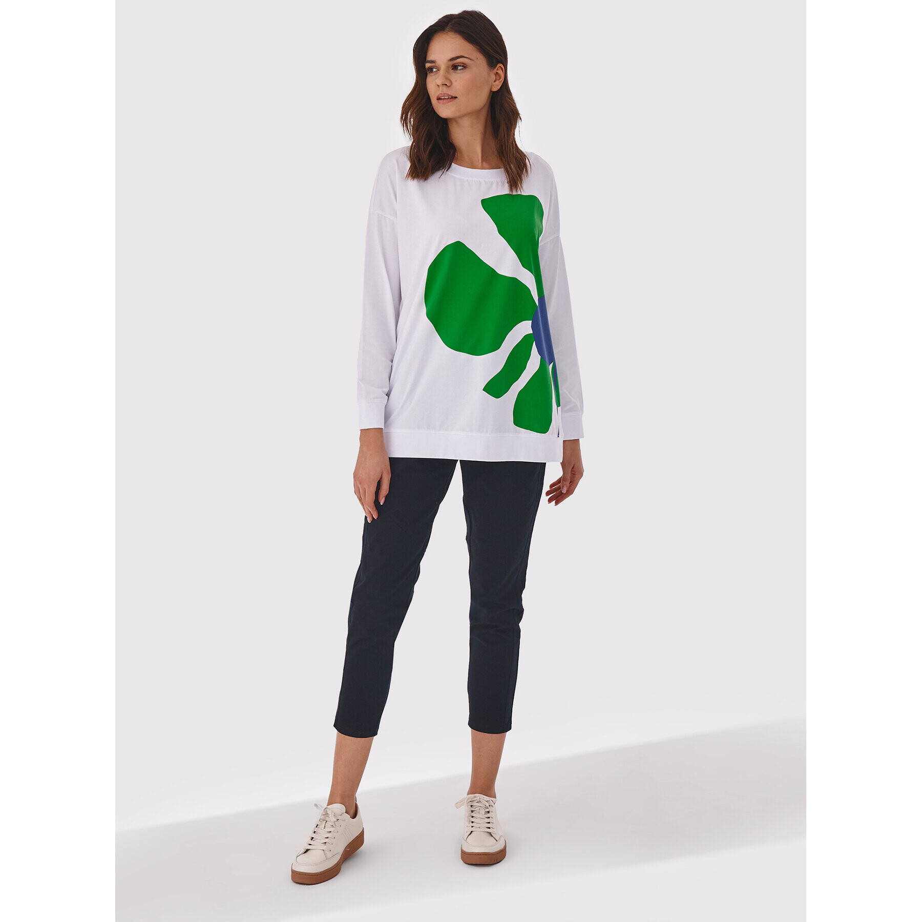 Tatuum Блуза Guera T2201.065 Бял Oversize - Pepit.bg
