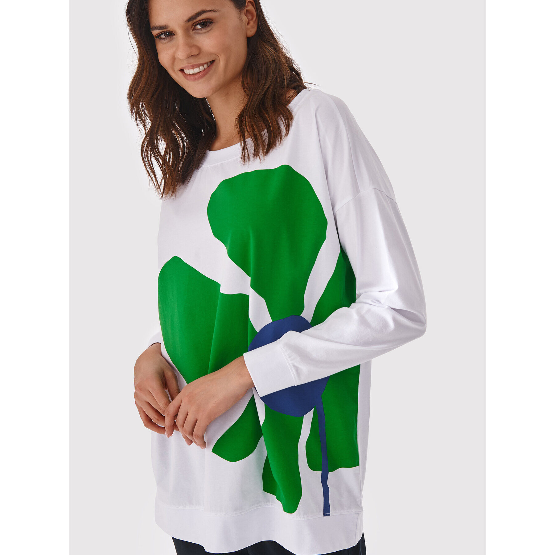 Tatuum Блуза Guera T2201.065 Бял Oversize - Pepit.bg