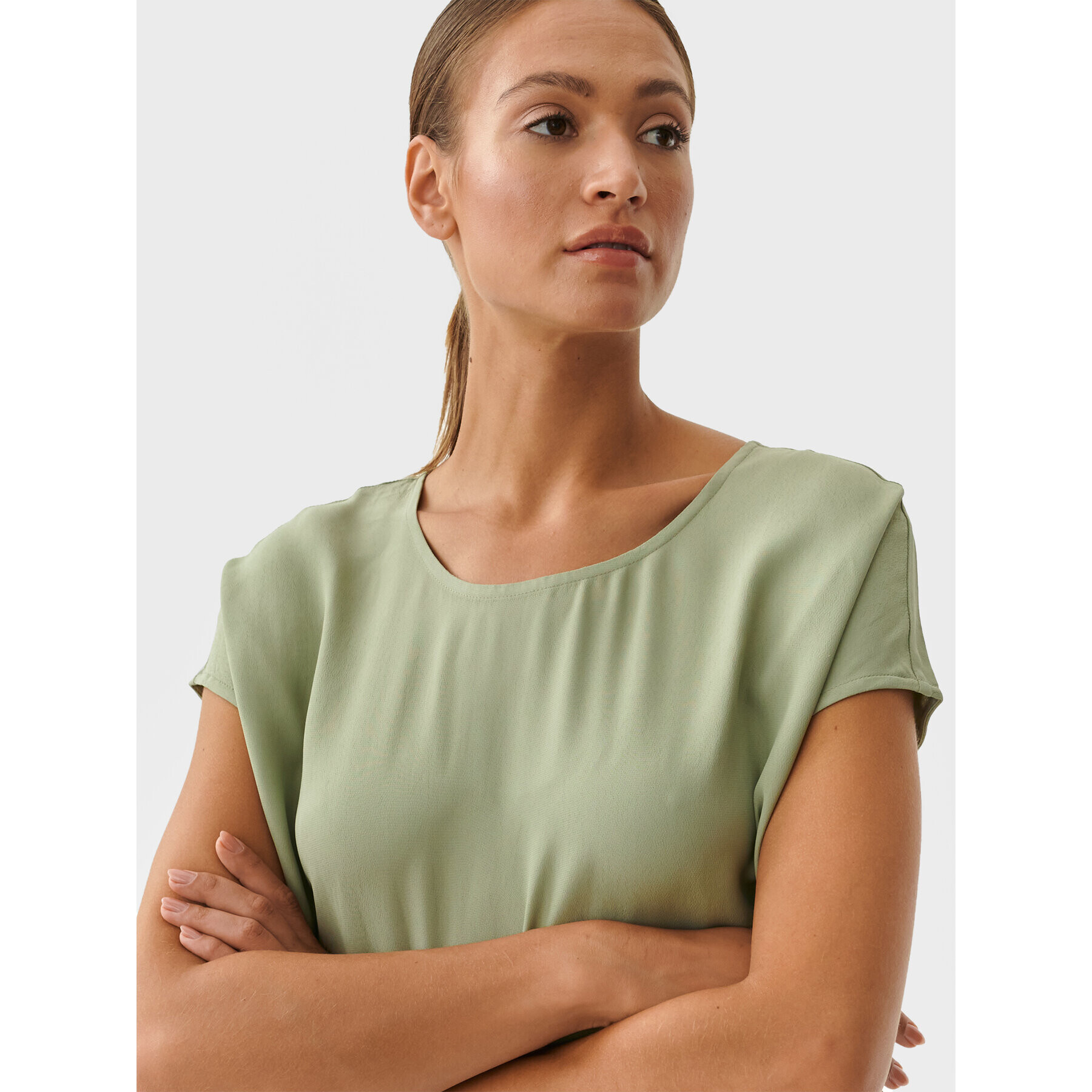 Tatuum Блуза Linsila T2215.048 Зелен Regular Fit - Pepit.bg