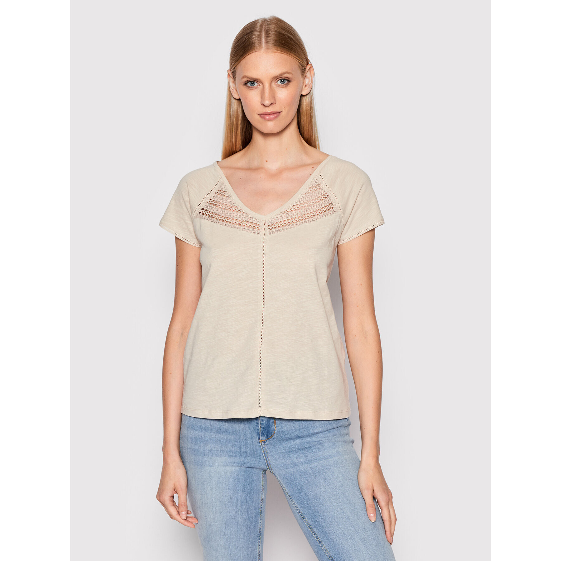 Tatuum Тишърт Agda T2209.065 Бежов Regular Fit - Pepit.bg