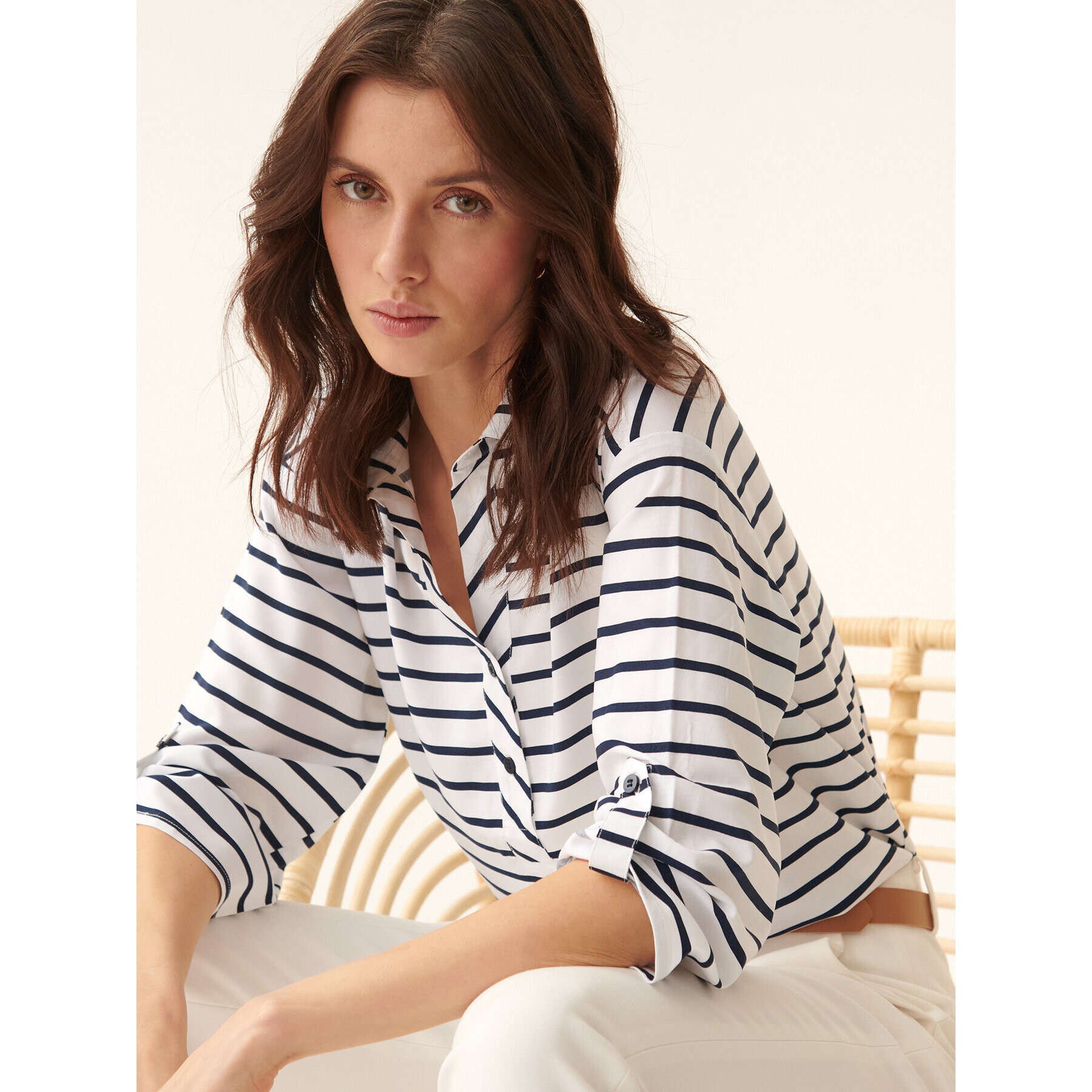 Tatuum Тишърт Lulia T2310.056 Бял Straight Fit - Pepit.bg