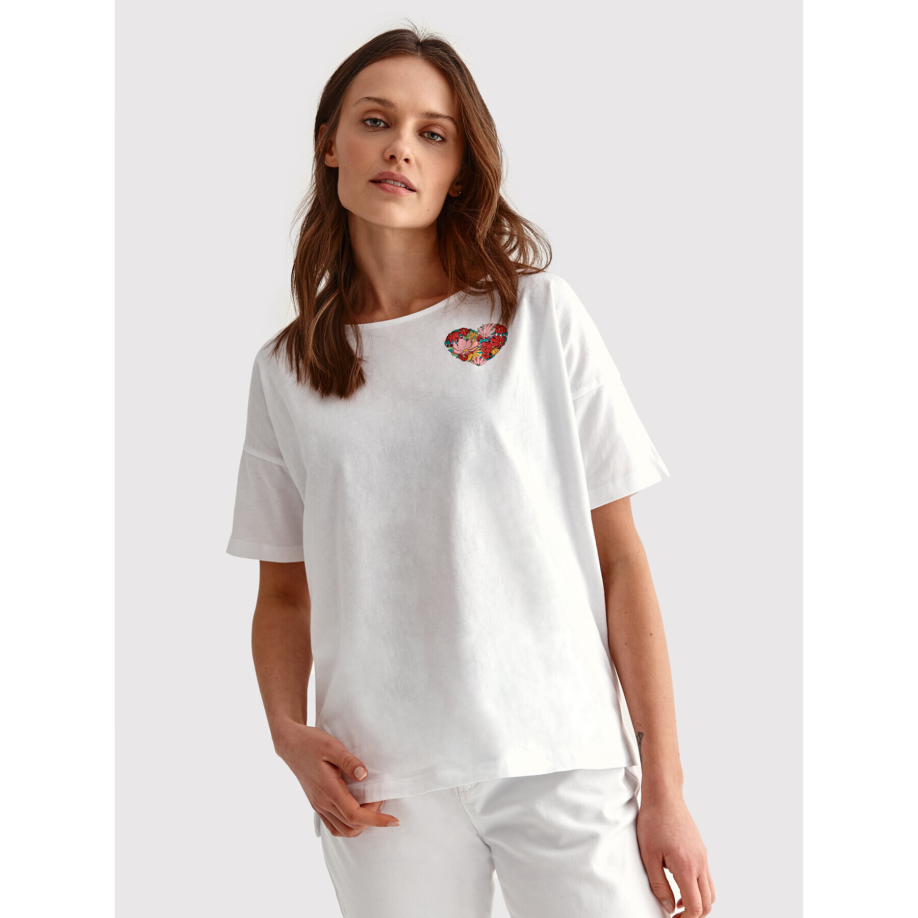 Tatuum Тишърт Miza T2204.292 Бял Oversize - Pepit.bg