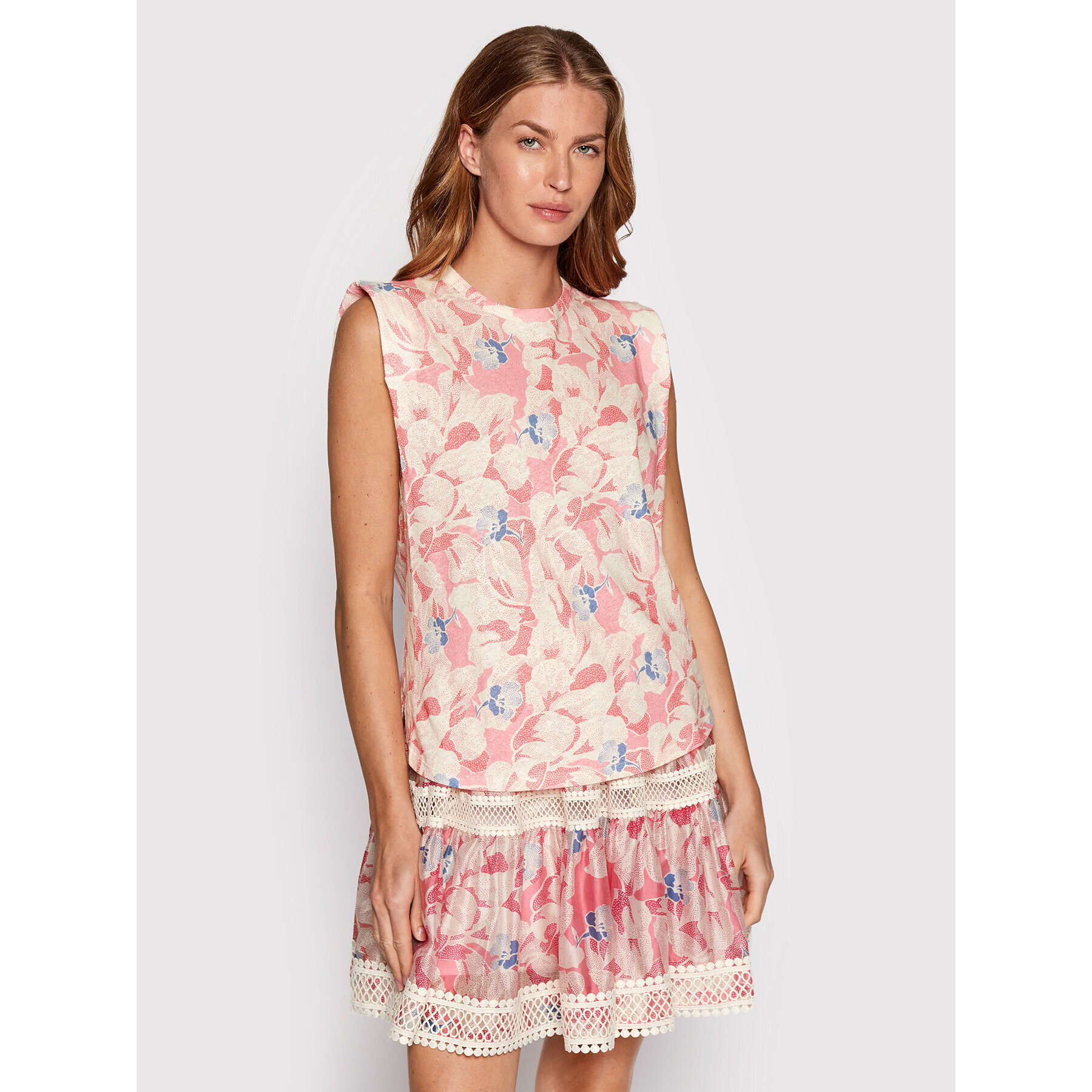Ted Baker Блуза Kashaa 259695 Розов Boxy Fit - Pepit.bg