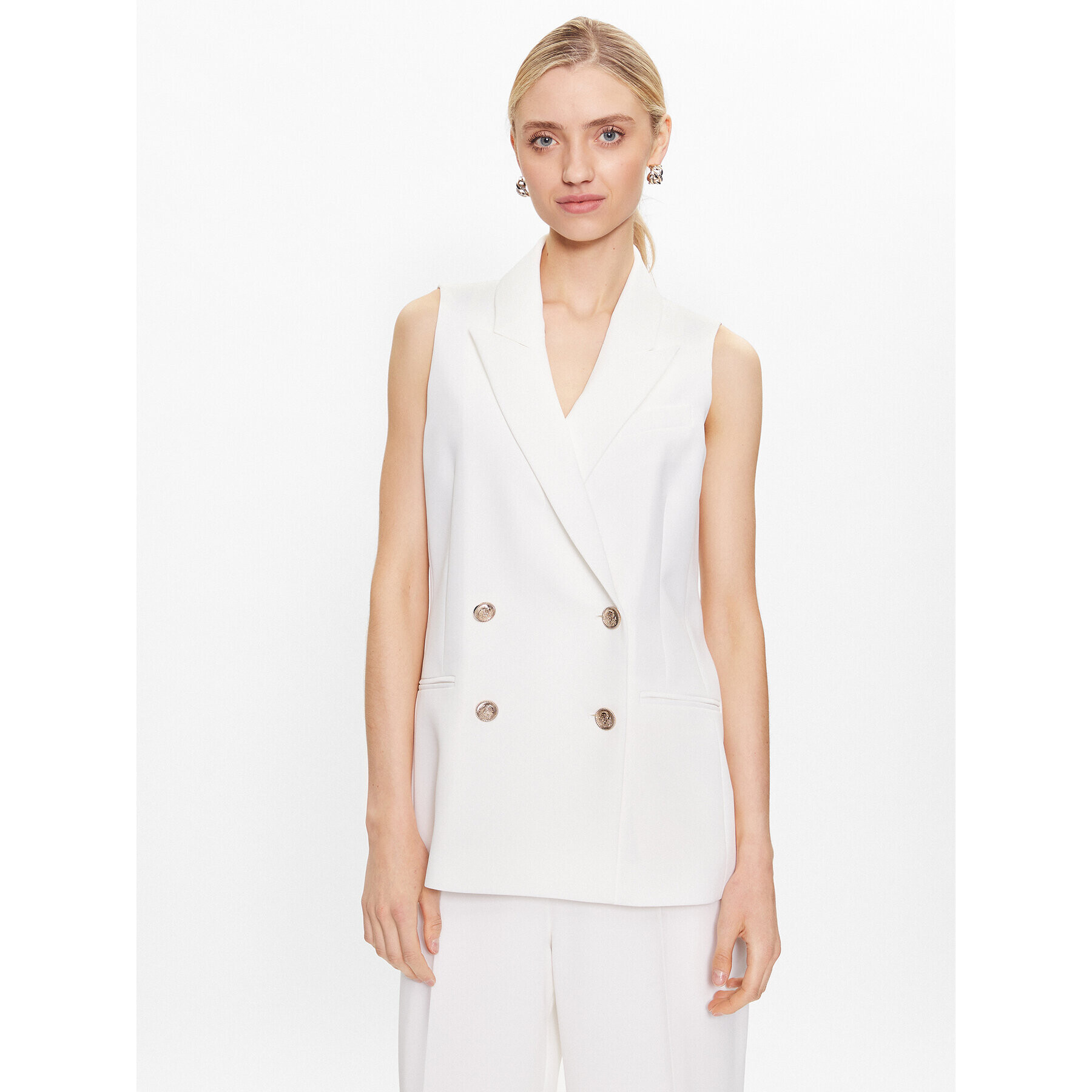 Ted Baker Елек Llaylaj 270340 Бял Regular Fit - Pepit.bg