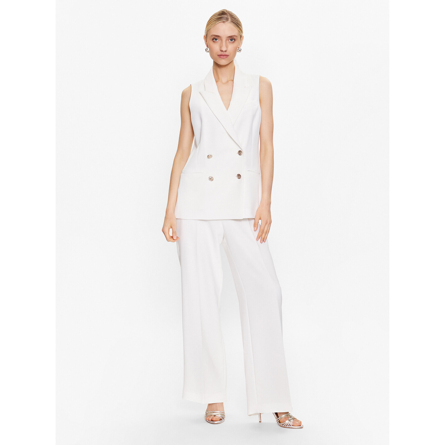 Ted Baker Елек Llaylaj 270340 Бял Regular Fit - Pepit.bg