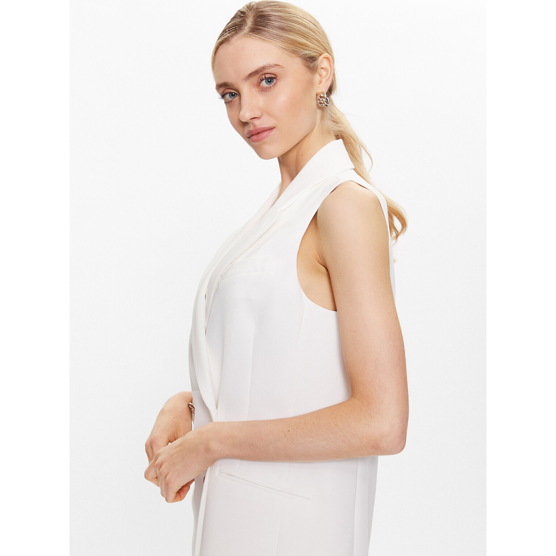 Ted Baker Елек Llaylaj 270340 Бял Regular Fit - Pepit.bg