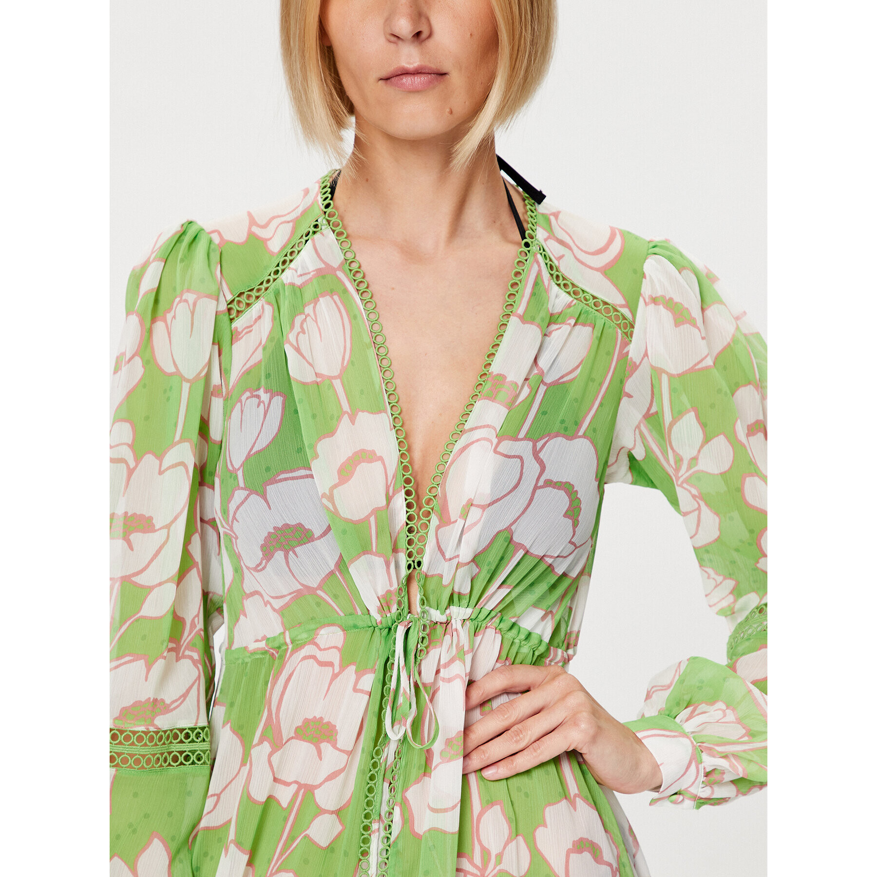 Ted Baker Кимоно Elisiia 269916 Зелен Relaxed Fit - Pepit.bg