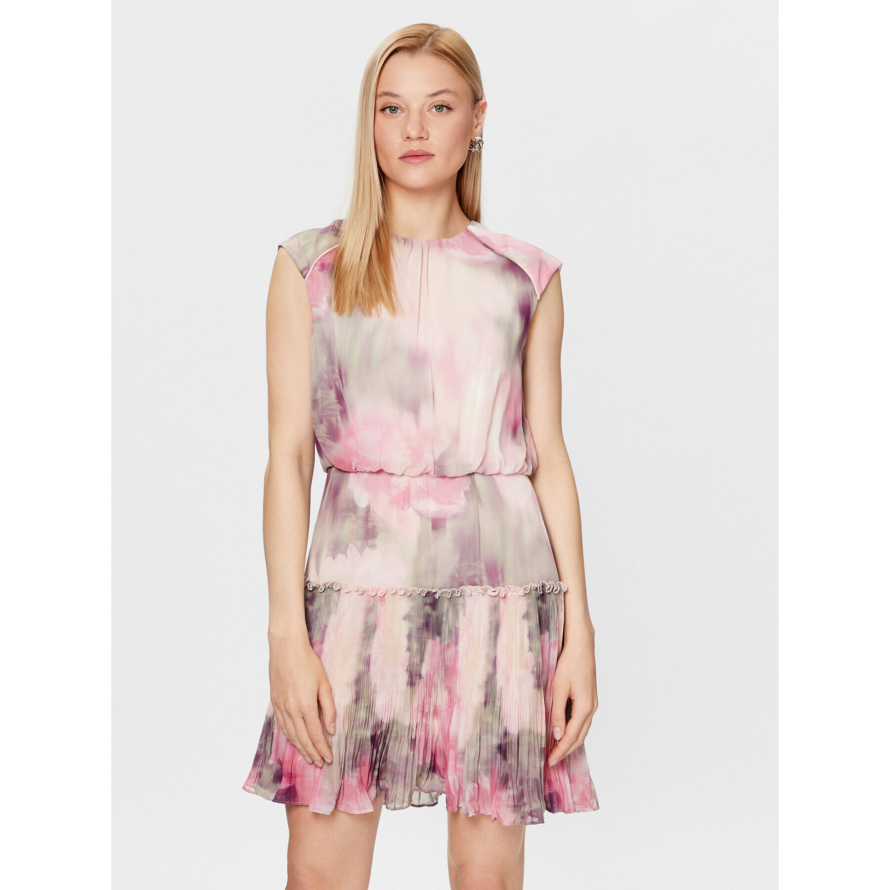 Ted Baker Коктейлна рокля 269416 Розов Regular Fit - Pepit.bg