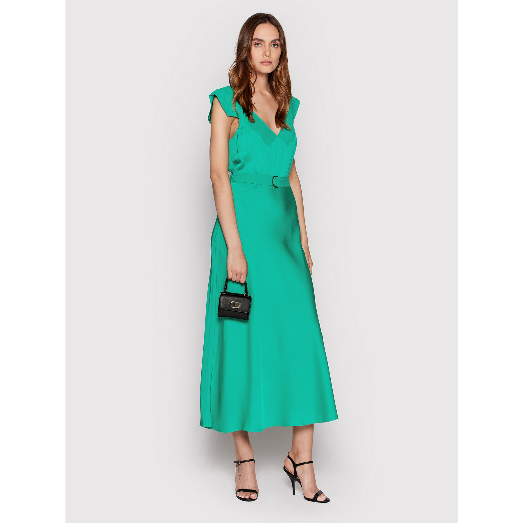 Ted Baker Коктейлна рокля Noemi 259734 Зелен Regular Fit - Pepit.bg