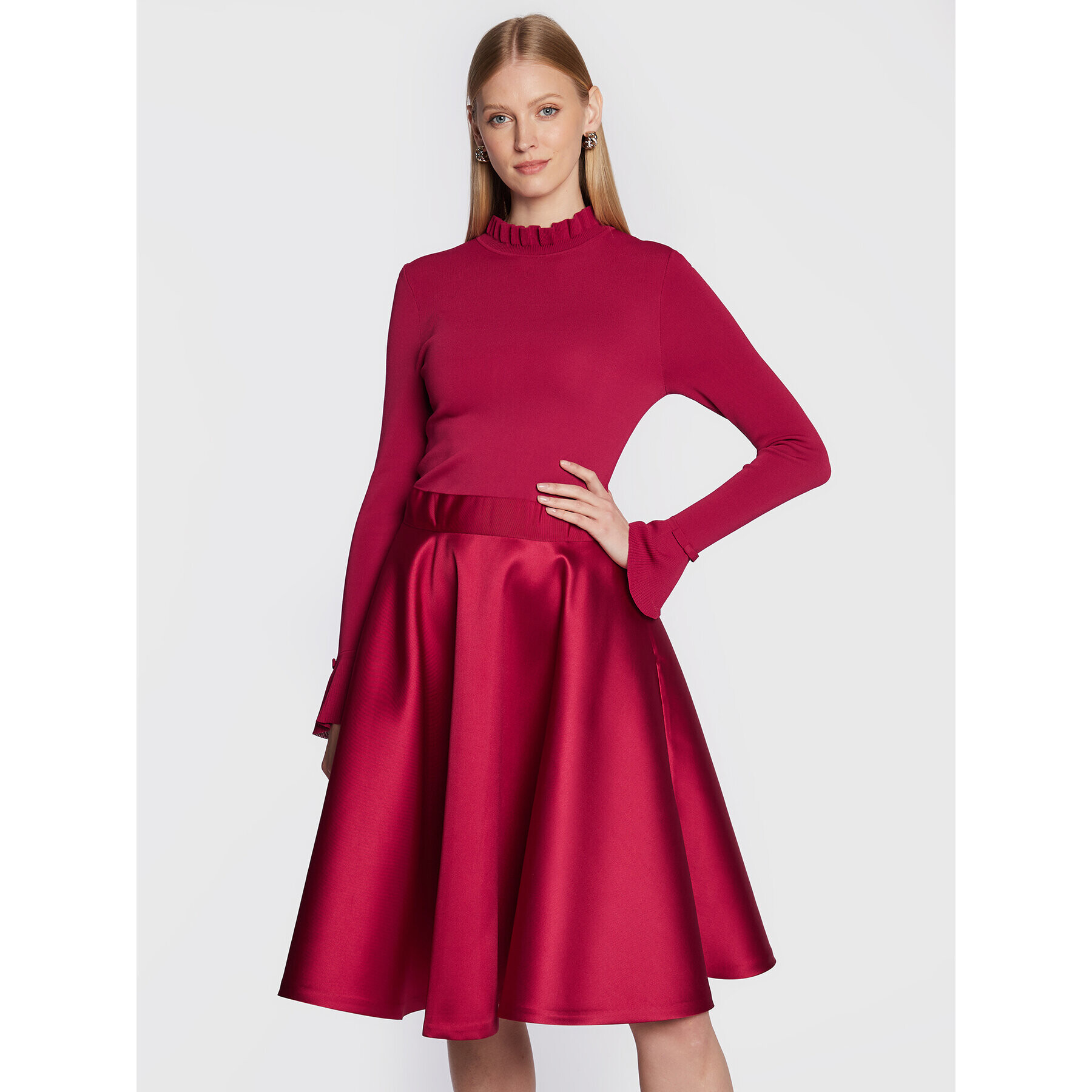 Ted Baker Коктейлна рокля Zadi 258627 Бордо Regular Fit - Pepit.bg