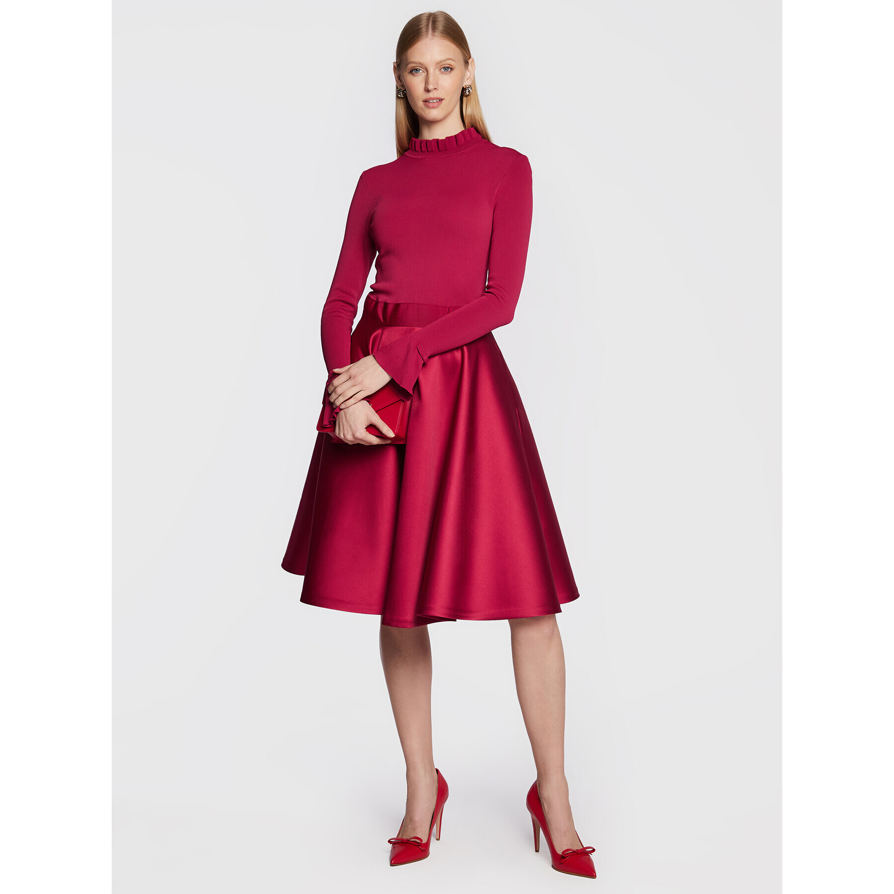 Ted Baker Коктейлна рокля Zadi 258627 Бордо Regular Fit - Pepit.bg