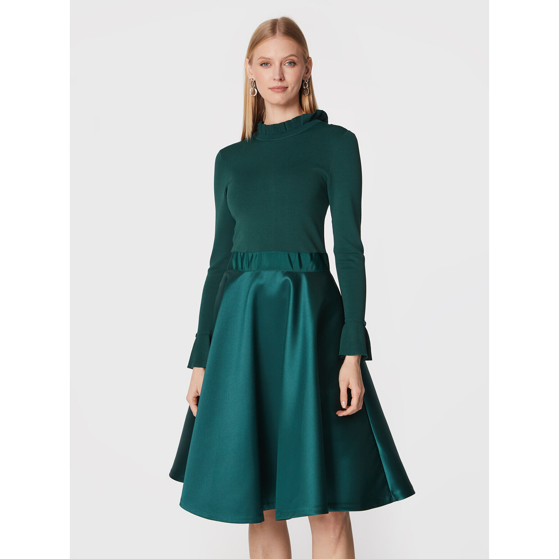 Ted Baker Коктейлна рокля Zadi 258627 Зелен Regular Fit - Pepit.bg