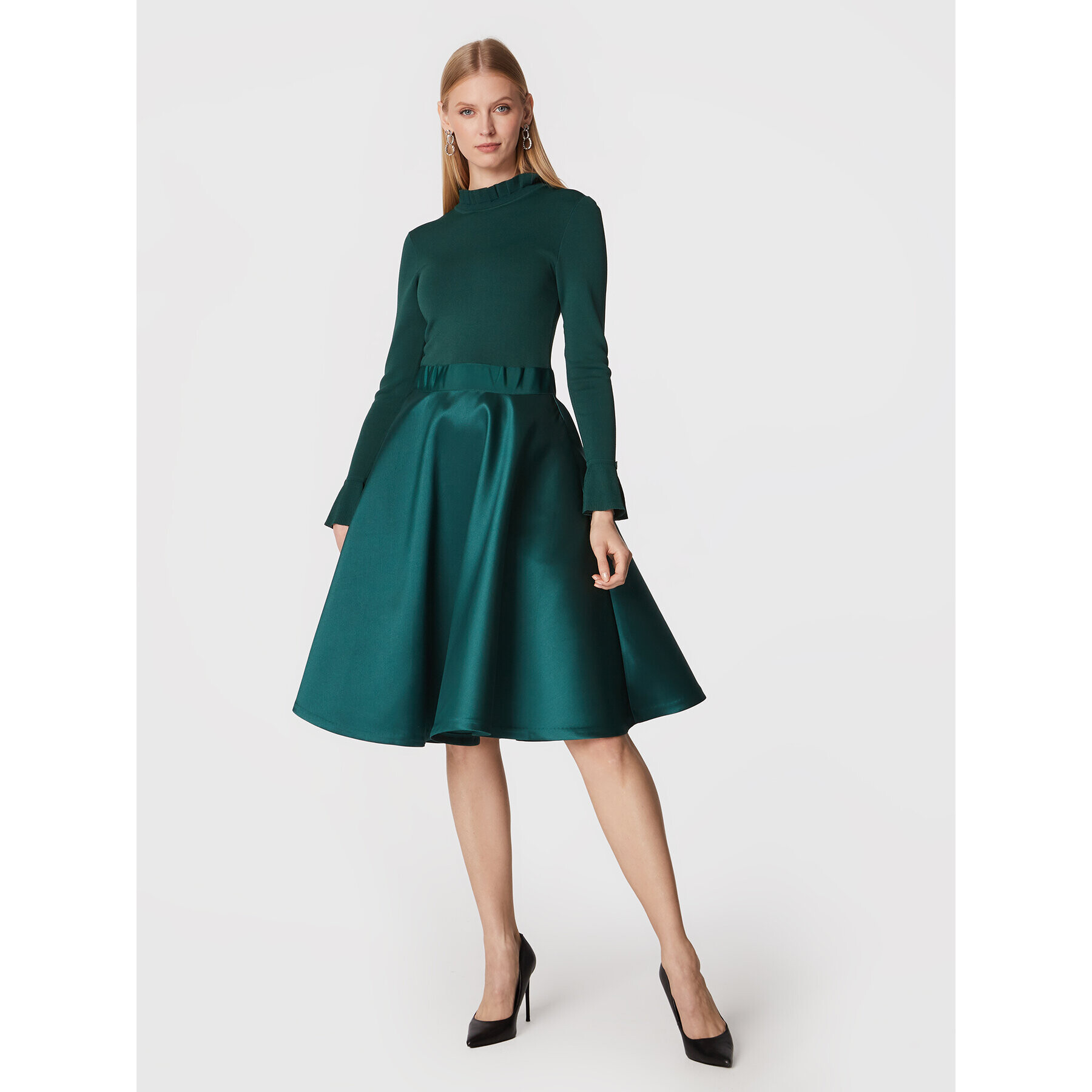 Ted Baker Коктейлна рокля Zadi 258627 Зелен Regular Fit - Pepit.bg