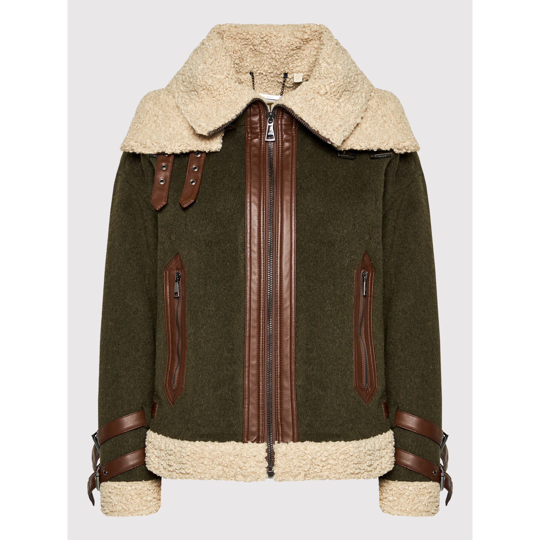 Ted Baker Кожух Sadieyy 255256 Зелен Regular Fit - Pepit.bg