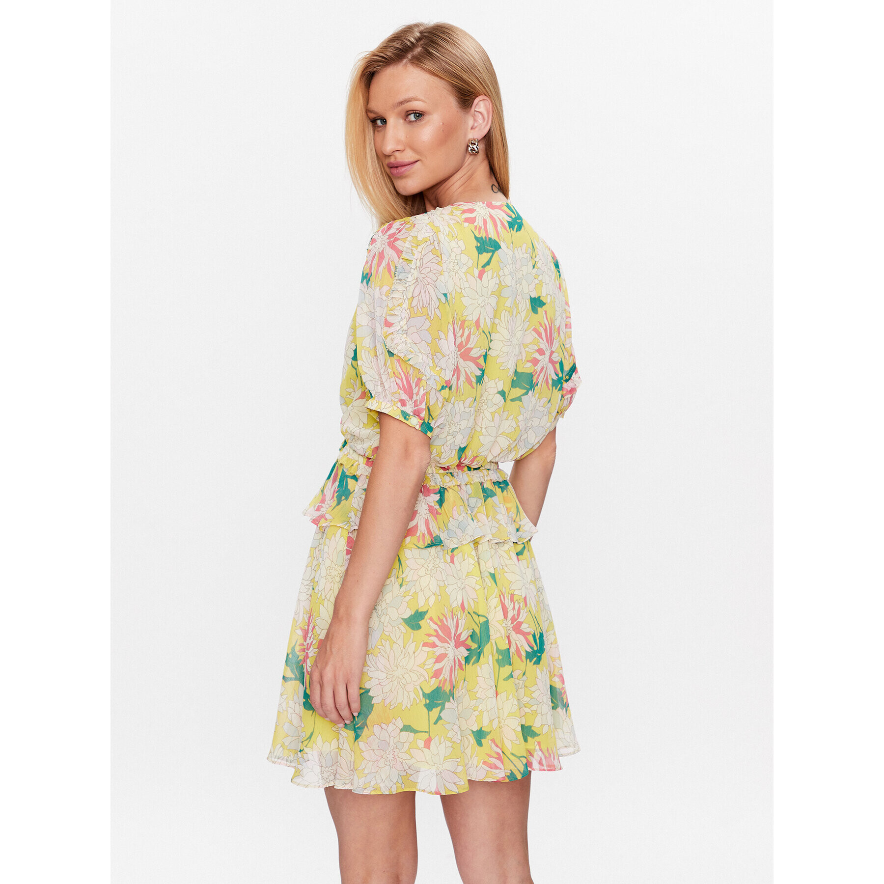 Ted Baker Лятна рокля Isabella 270285 Жълт Regular Fit - Pepit.bg