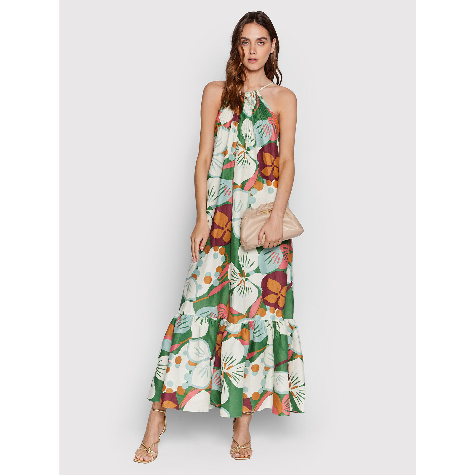 Ted Baker Лятна рокля Dulina 259904 Зелен Relaxed Fit - Pepit.bg