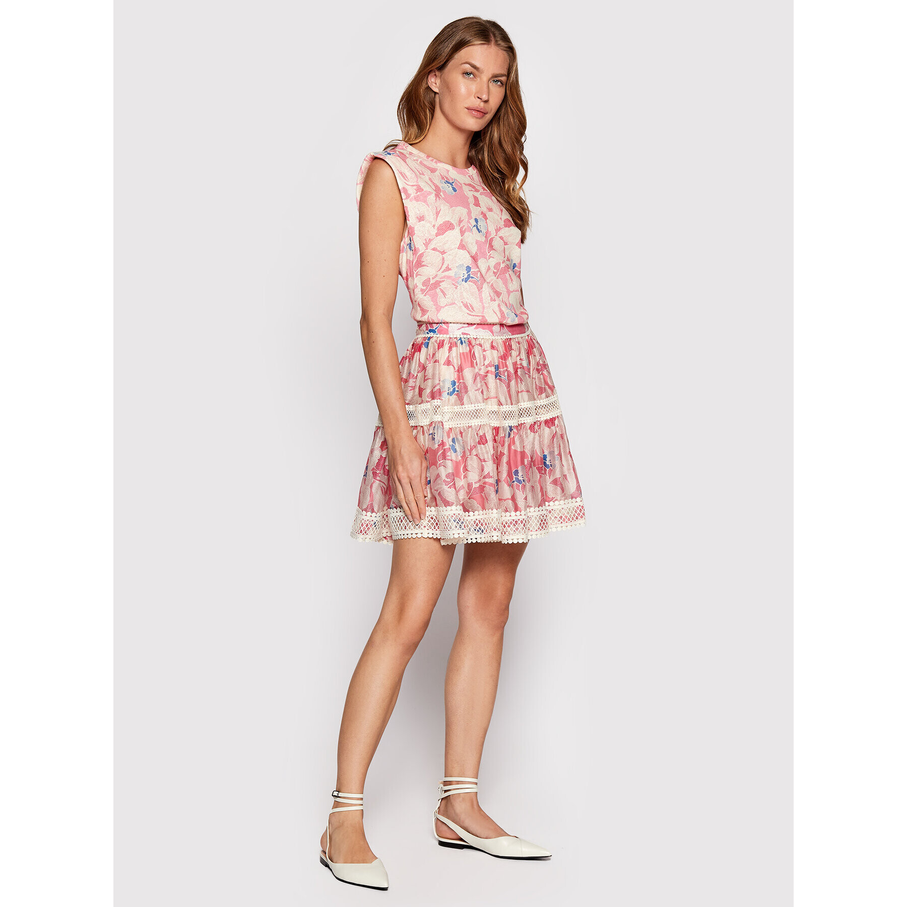 Ted Baker Мини пола Tabita 259499 Розов Regular Fit - Pepit.bg