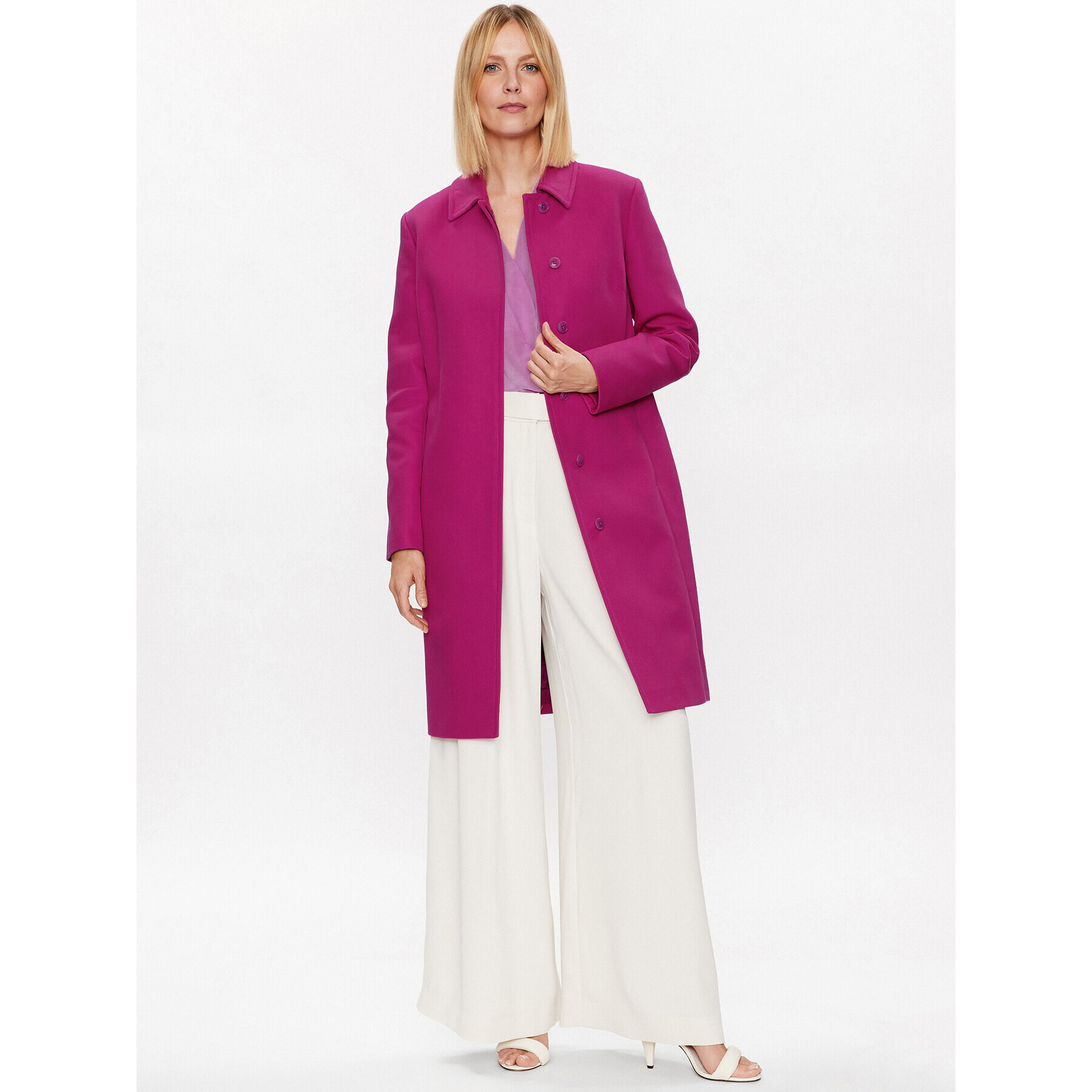 Ted Baker Преходно палто Isolde 266200 Розов Regular Fit - Pepit.bg