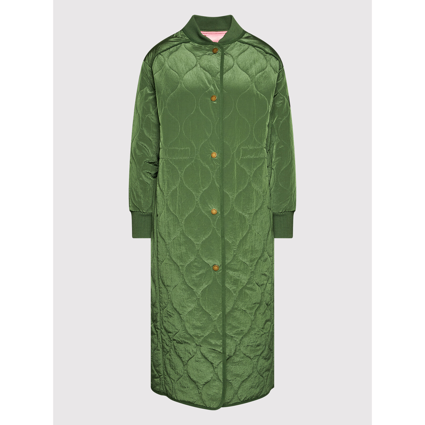 Ted Baker Пухено яке Avverii 256749 Зелен Regular Fit - Pepit.bg