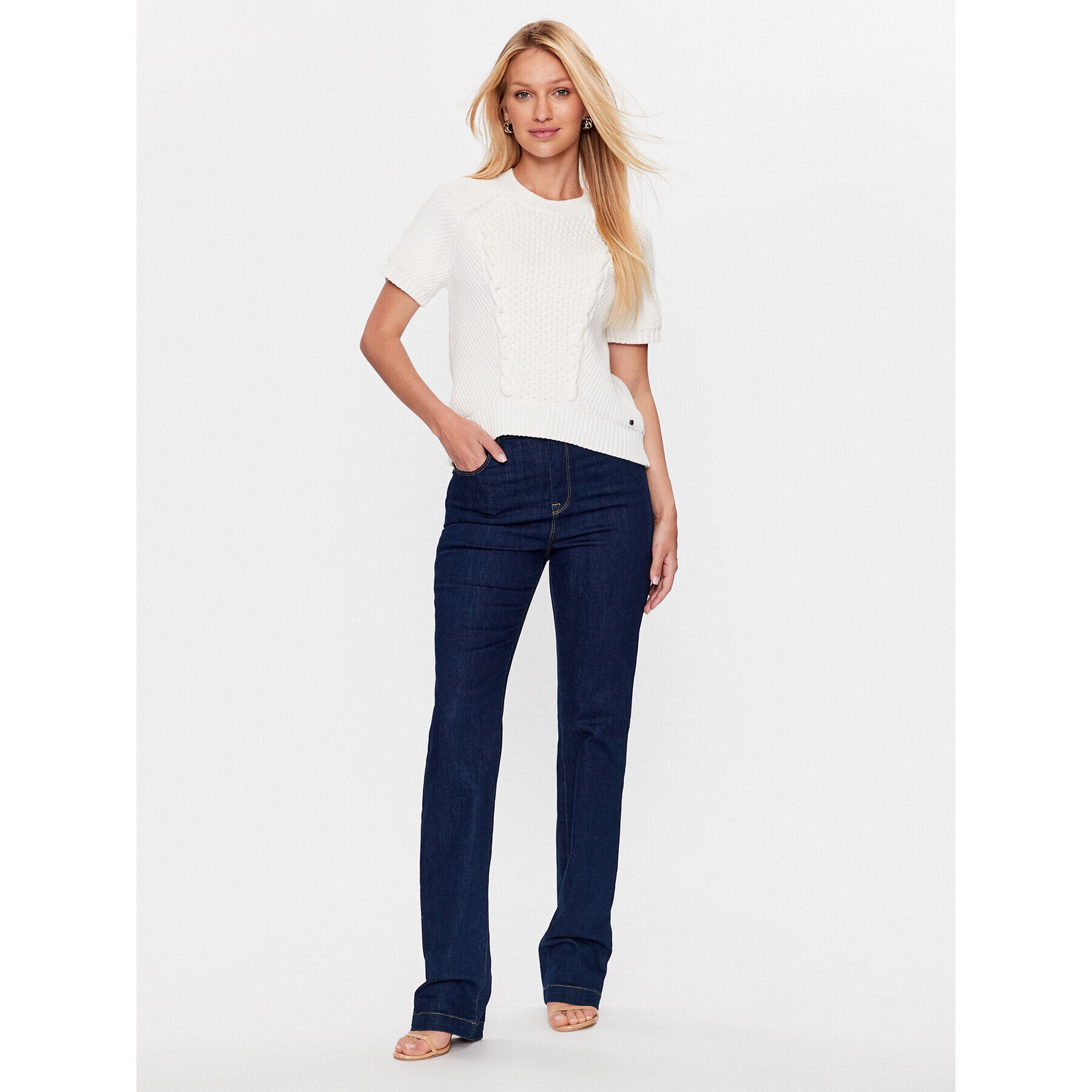 Ted Baker Пуловер Leiygh 269903 Бял Regular Fit - Pepit.bg