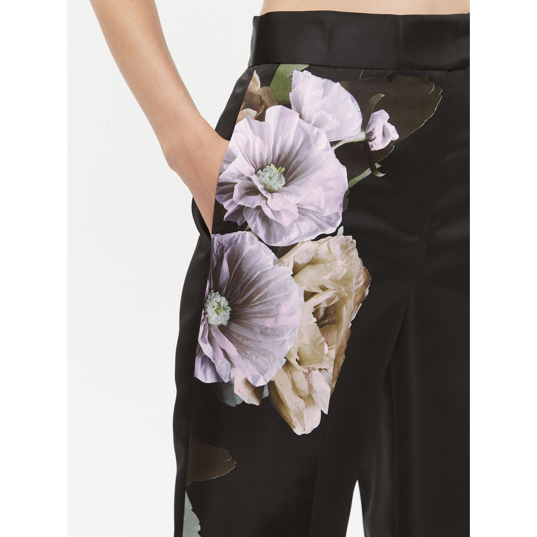 Ted Baker Текстилни панталони Nayaat 271678 Черен Wide Leg - Pepit.bg