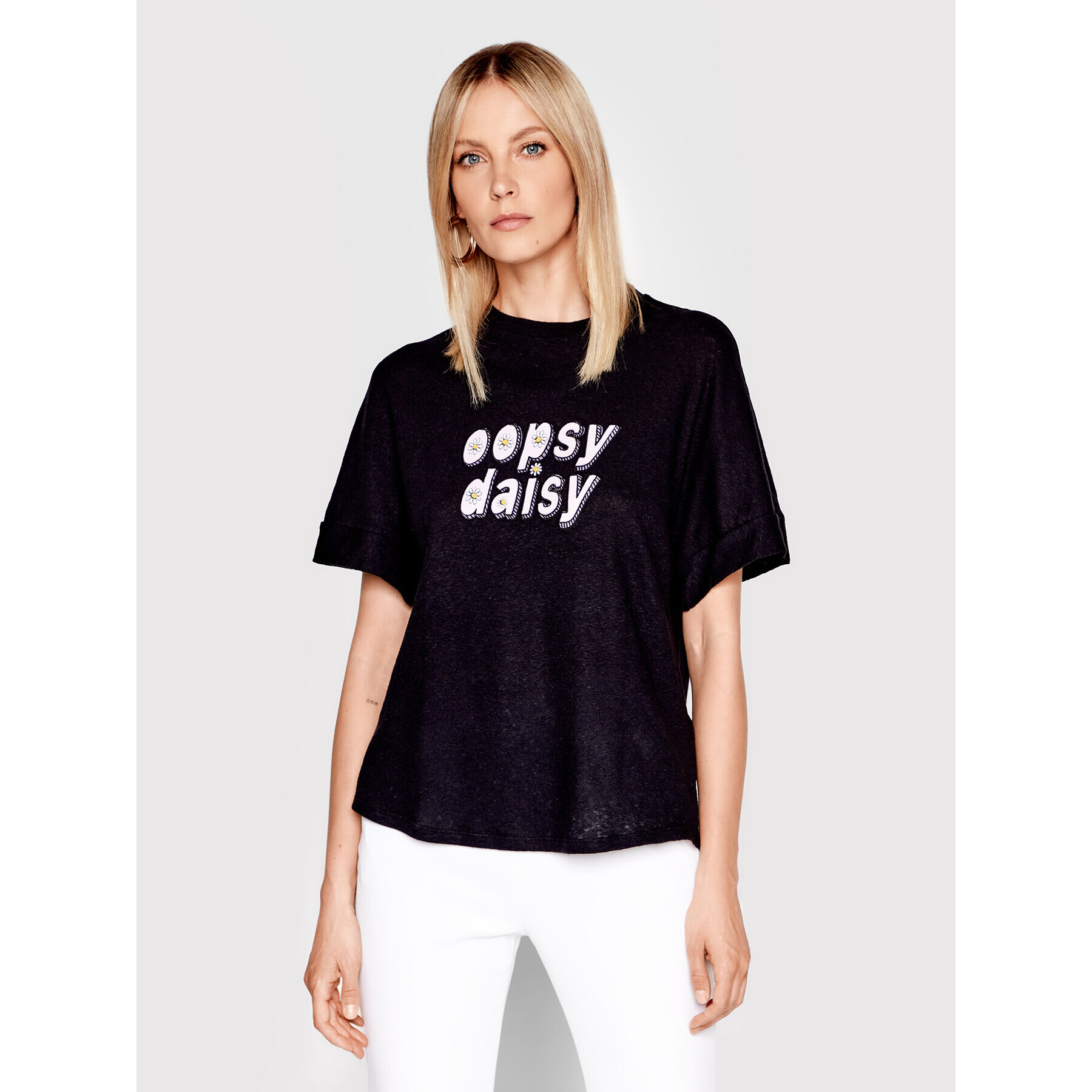 Ted Baker Тишърт Emelita 259677 Черен Relaxed Fit - Pepit.bg