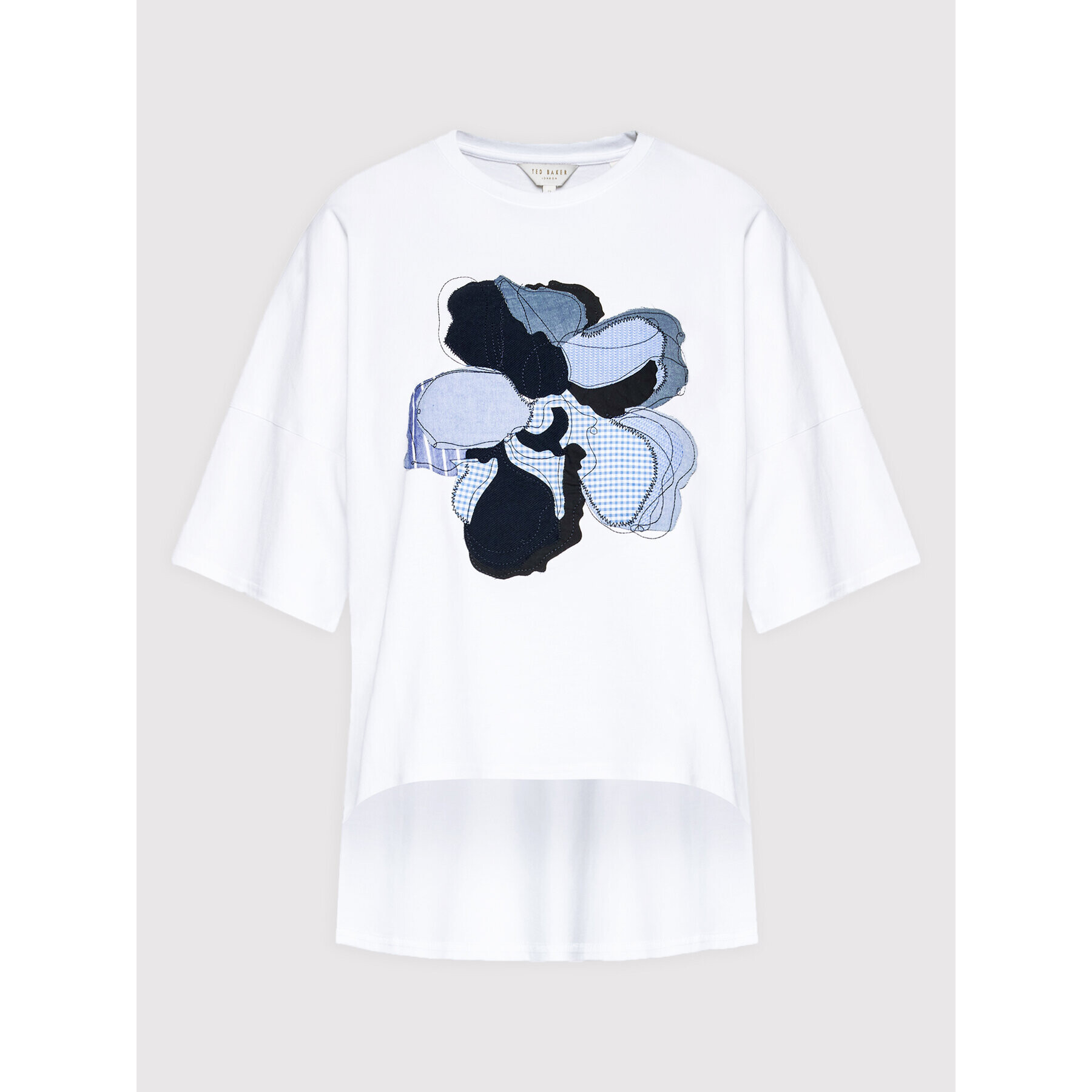 Ted Baker Тишърт Floriyn 259686 Бял Relaxed Fit - Pepit.bg