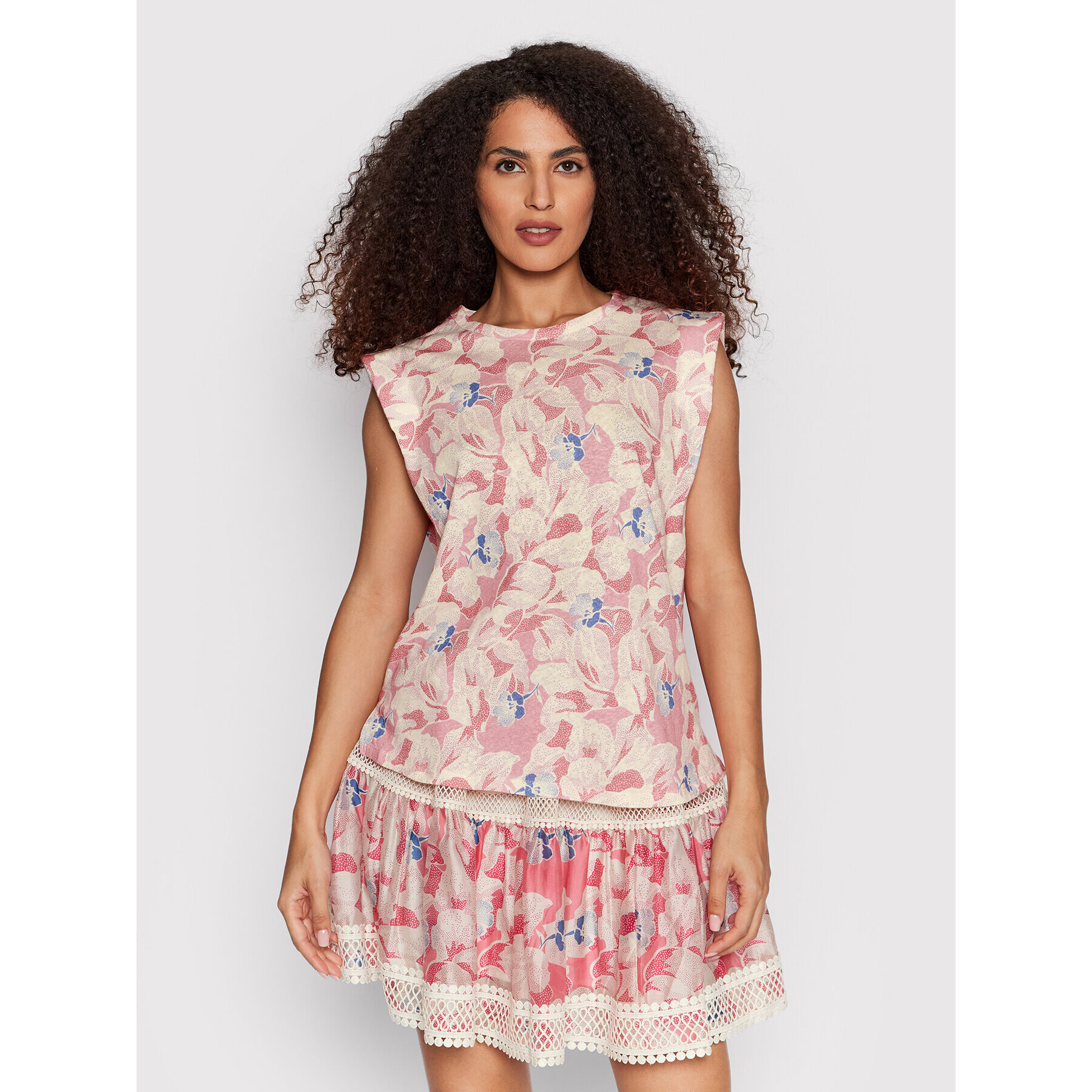 Ted Baker Тишърт Kashaa 259695 Розов Boxy Fit - Pepit.bg