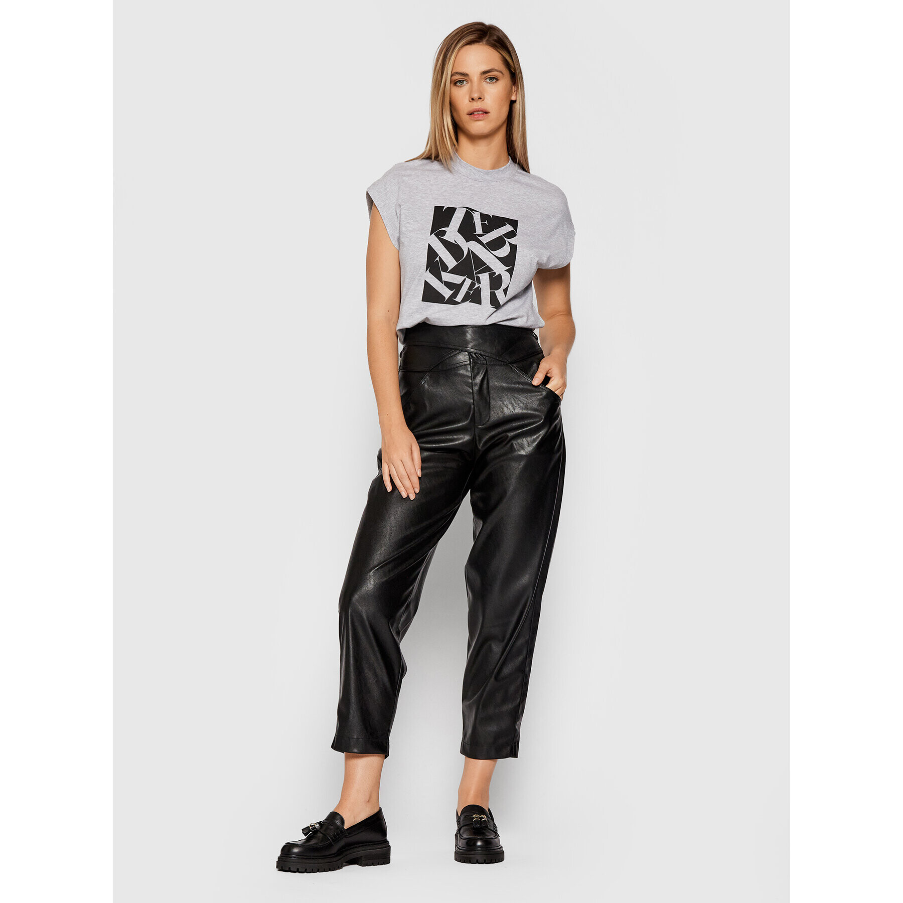 Ted Baker Тишърт Letter 256113 Сив Regular Fit - Pepit.bg