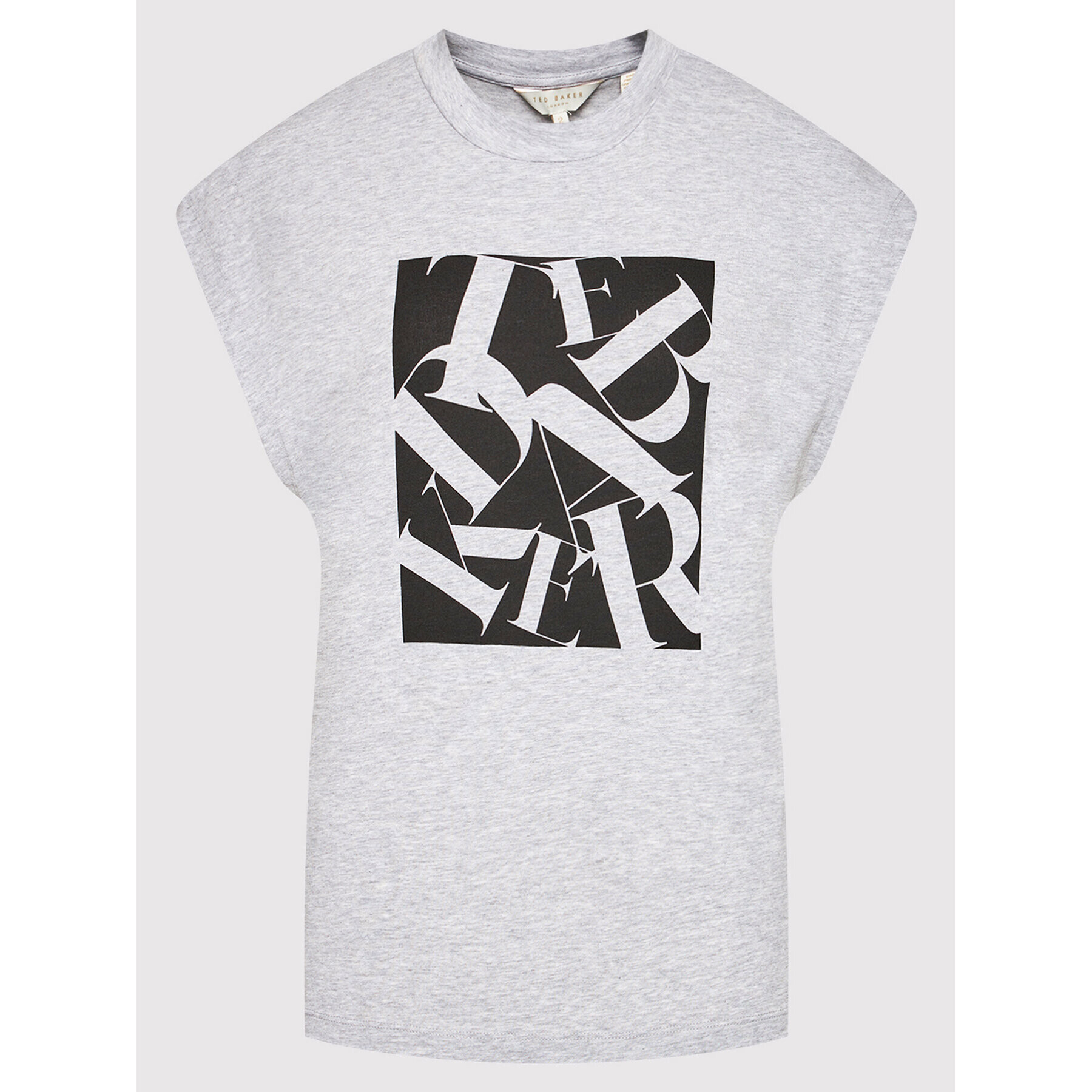 Ted Baker Тишърт Letter 256113 Сив Regular Fit - Pepit.bg