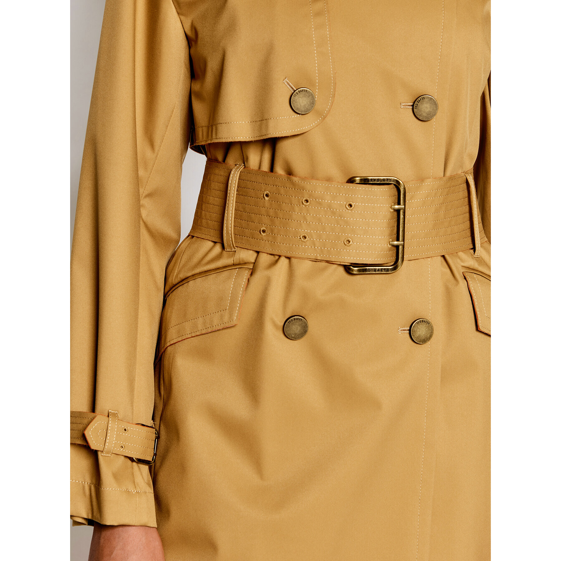 Ted Baker Тренч 256765 Кафяв Regular Fit - Pepit.bg