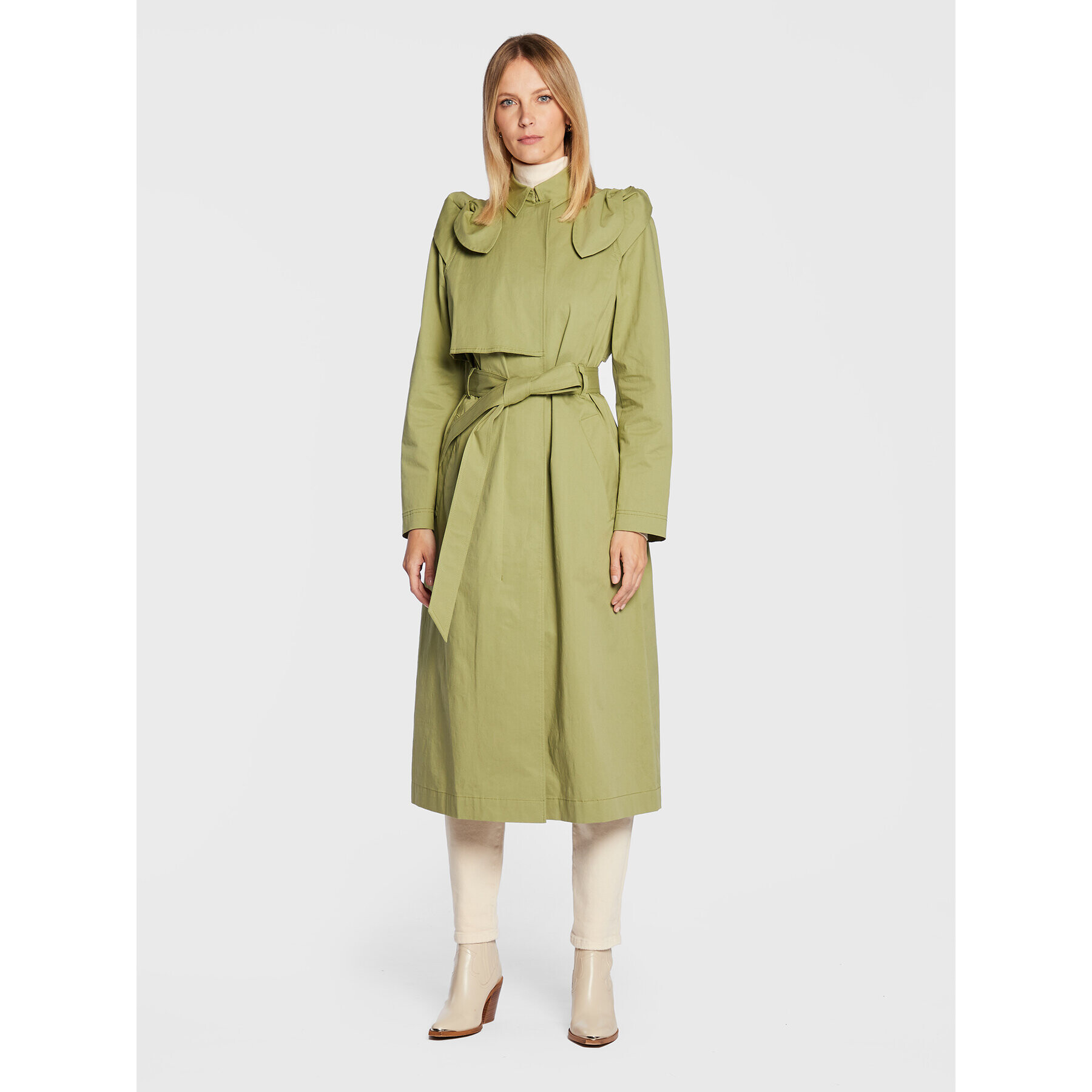Ted Baker Тренч 261746 Зелен Regular Fit - Pepit.bg