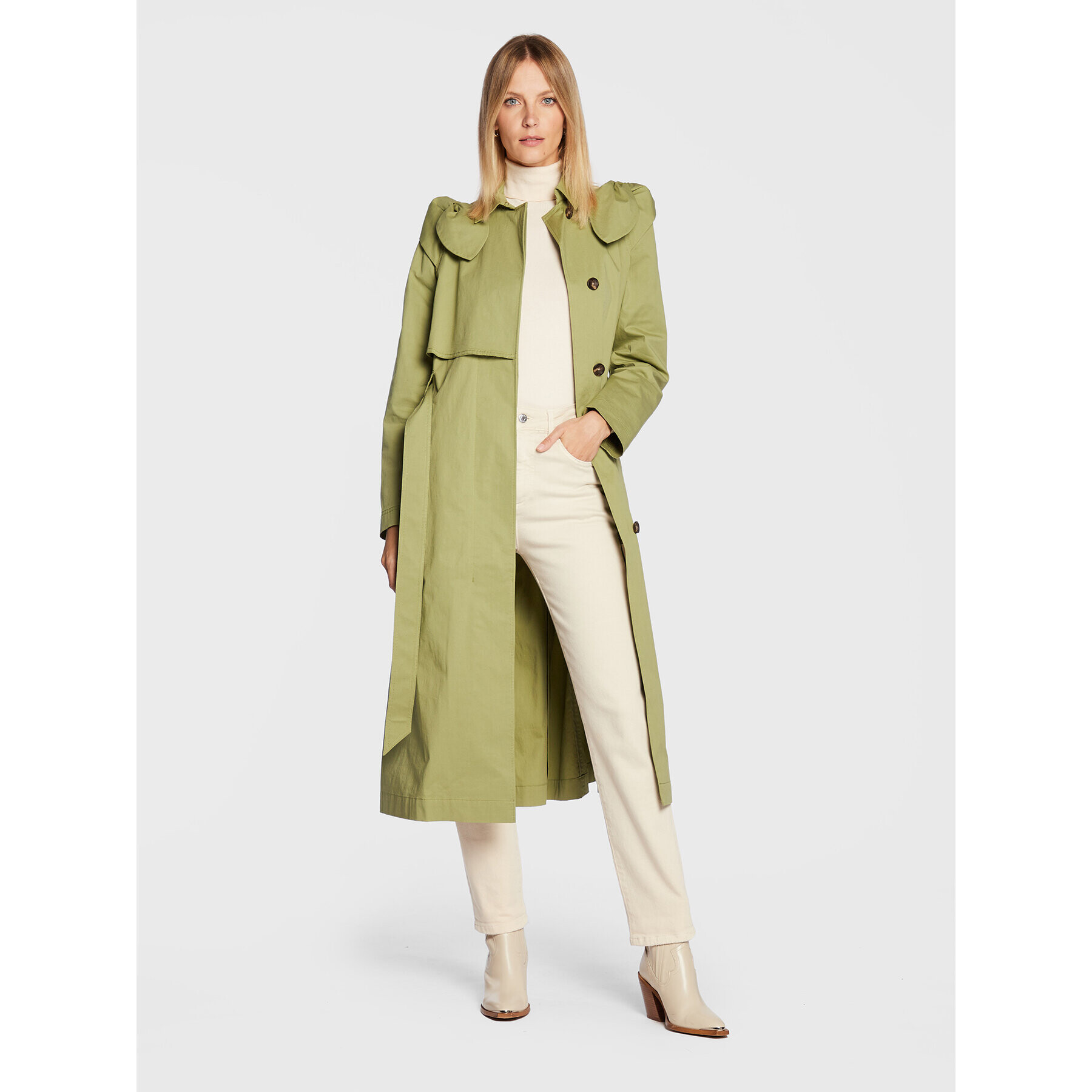Ted Baker Тренч 261746 Зелен Regular Fit - Pepit.bg