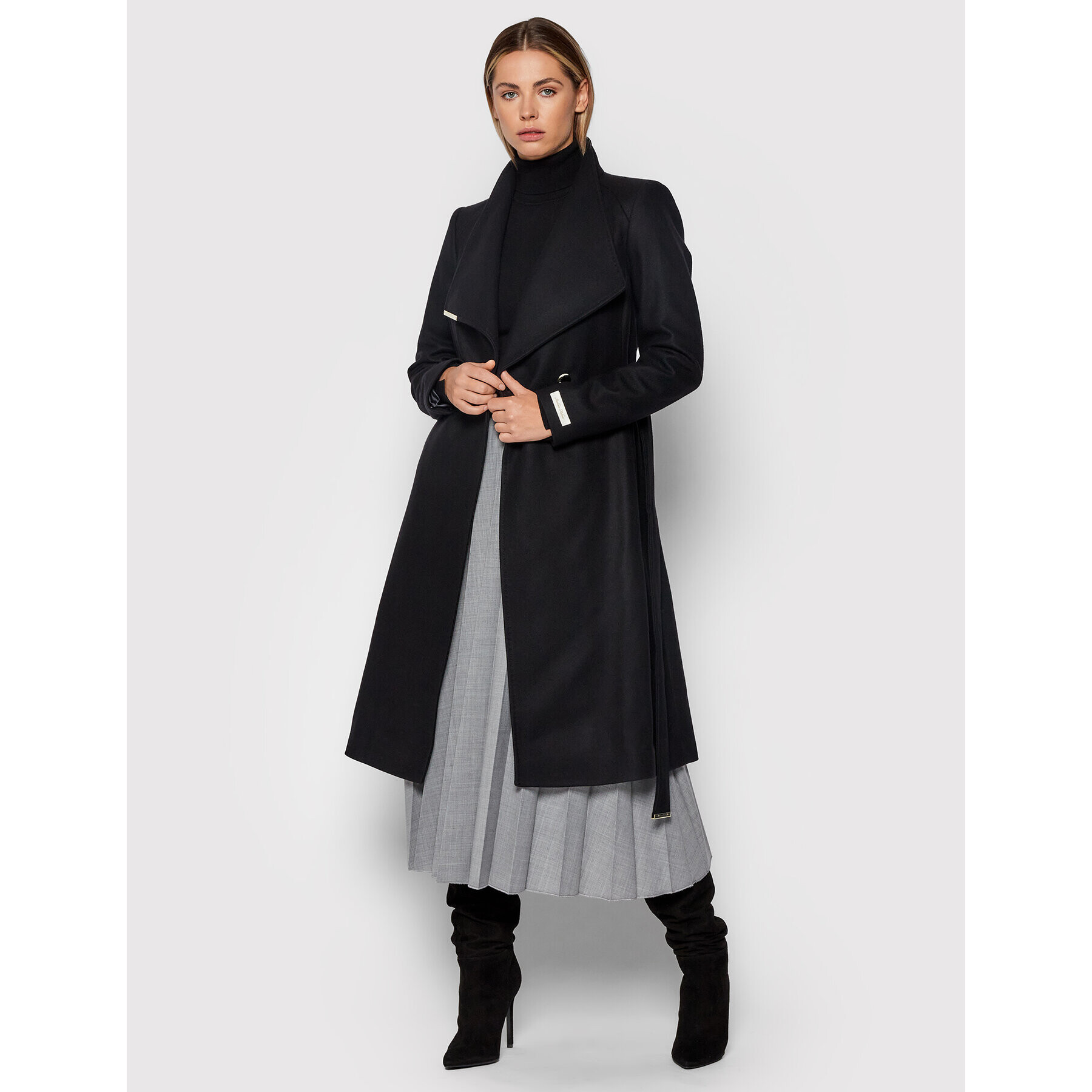 Ted Baker Тренч Rose 249305 Черен Regular Fit - Pepit.bg