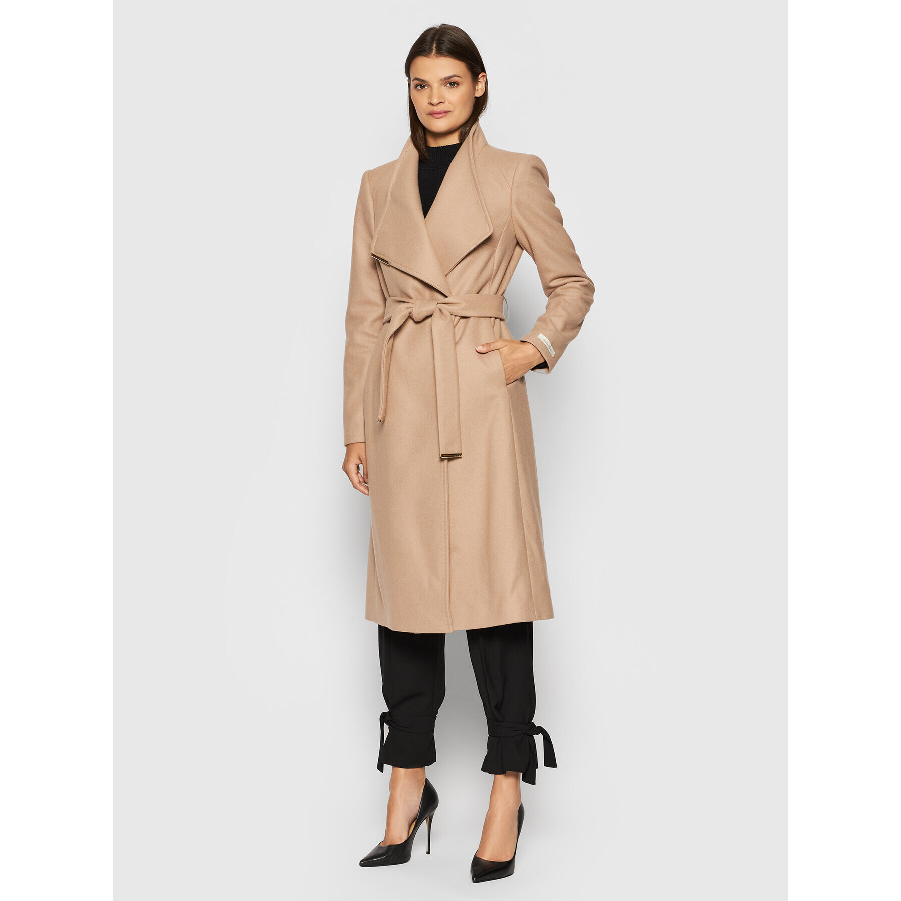 Ted Baker Вълнено палто Rose 249305 Бежов Regular Fit - Pepit.bg