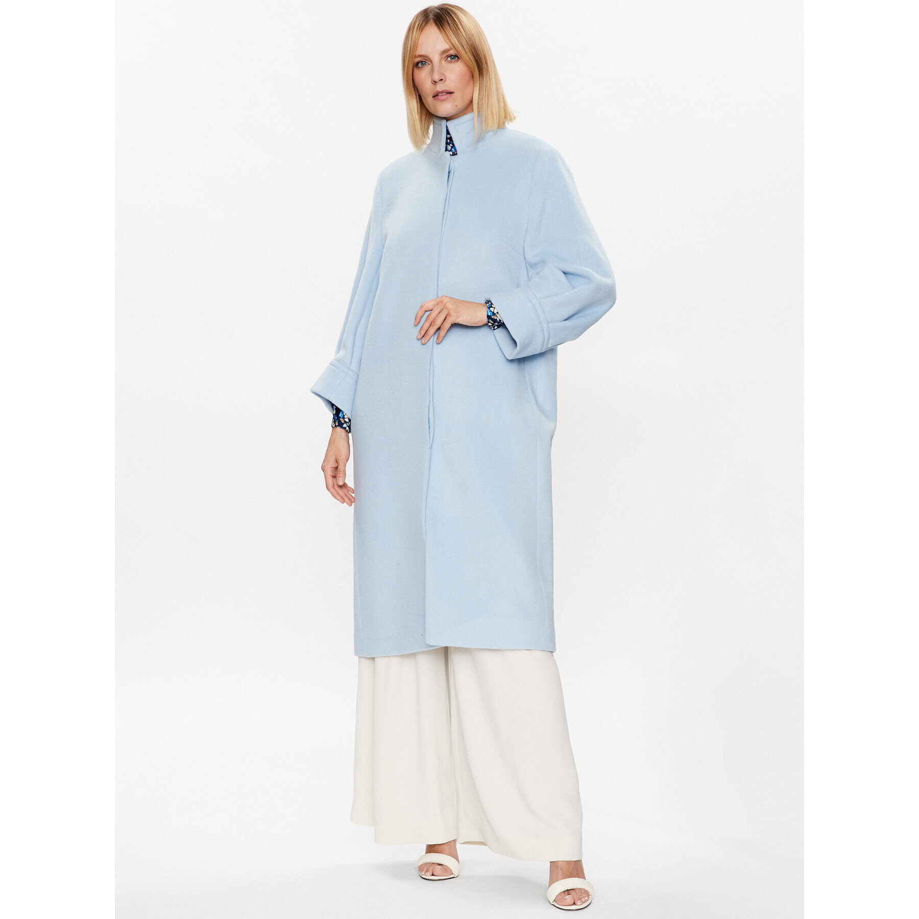 Ted Baker Вълнено палто Sairse 266185 Син Regular Fit - Pepit.bg