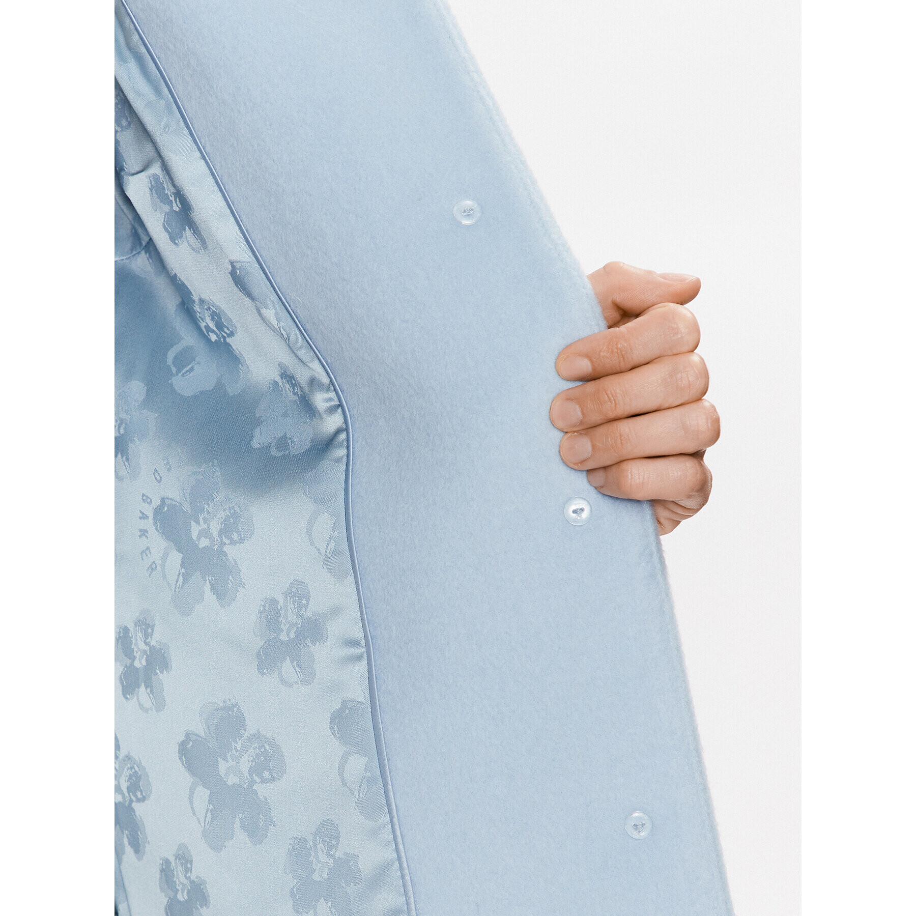 Ted Baker Вълнено палто Sairse 266185 Син Regular Fit - Pepit.bg