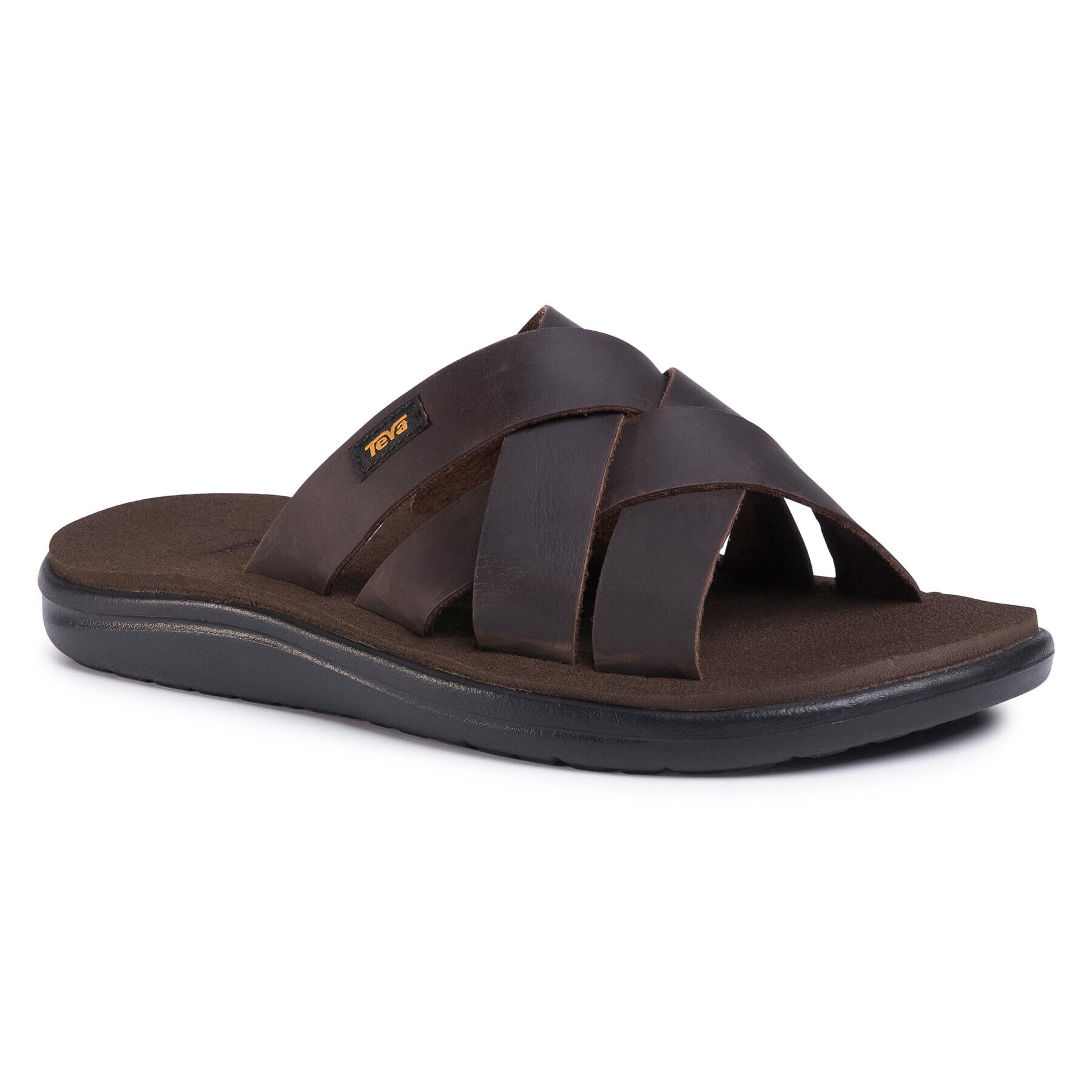 Teva Чехли Voya Slide Leather 1102515 Кафяв - Pepit.bg