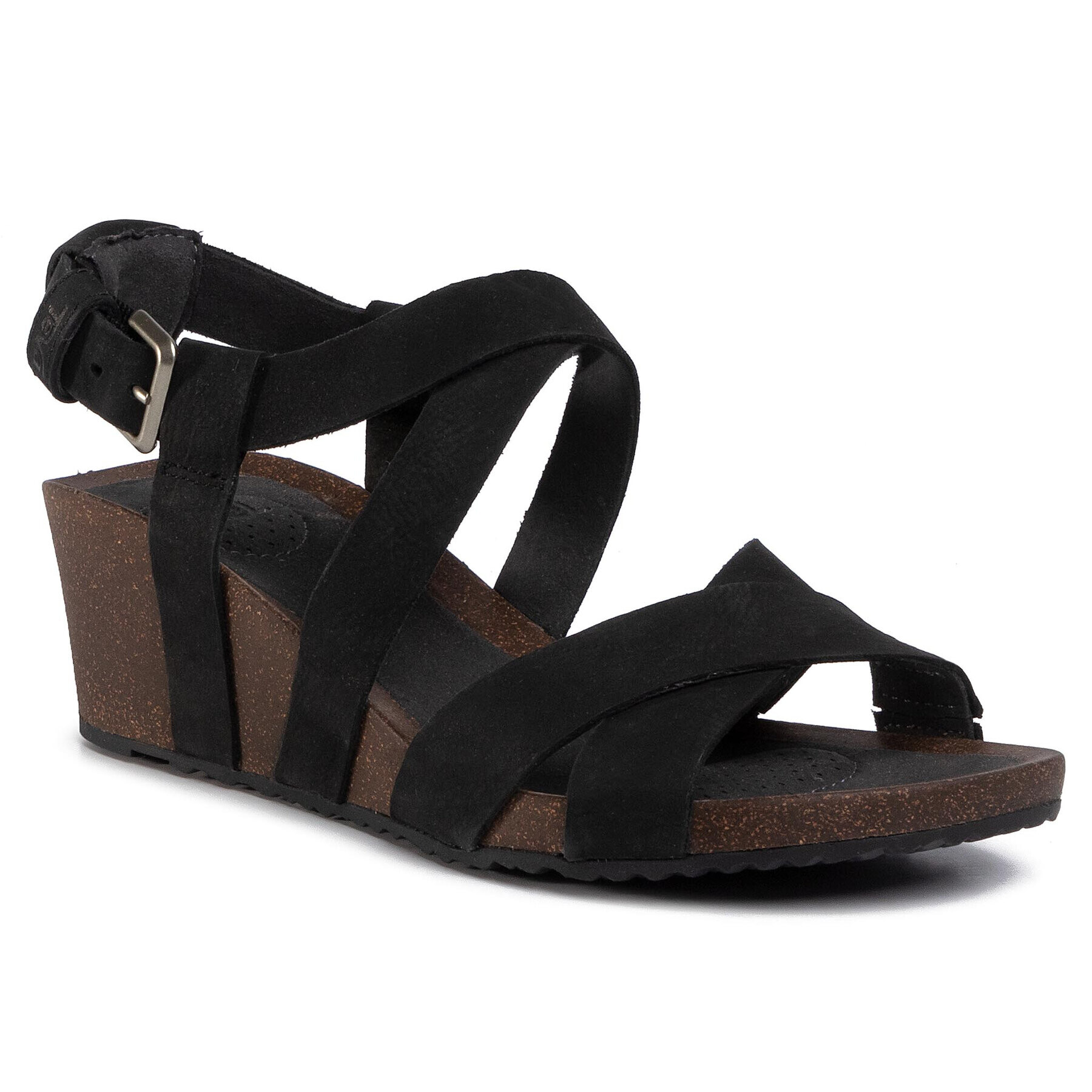 Teva Сандали Mahonia Wedge Cross Strap 1106860 Черен - Pepit.bg